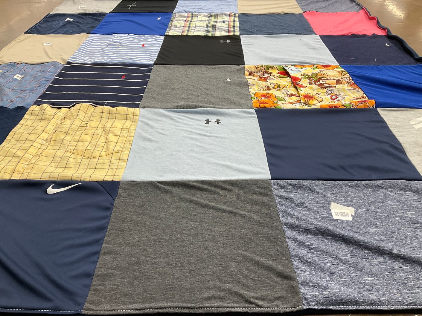T-shirt quilt with sports, fashion themes by todd from KY