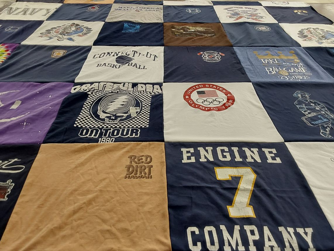 T-shirt quilt featuring united states olympic team by Deline from CT