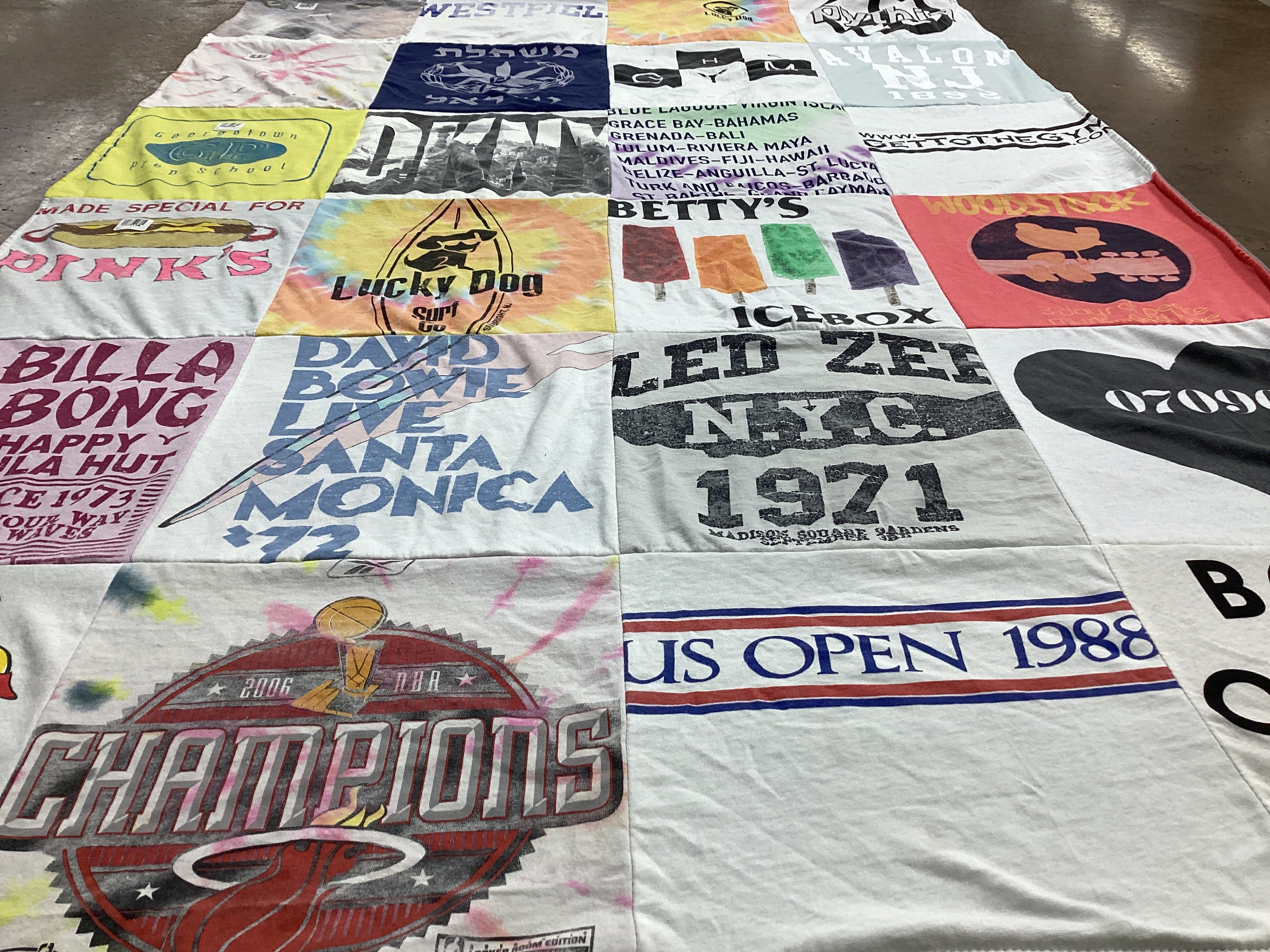 T-shirt quilt featuring miami heat by Suzanne from NJ
