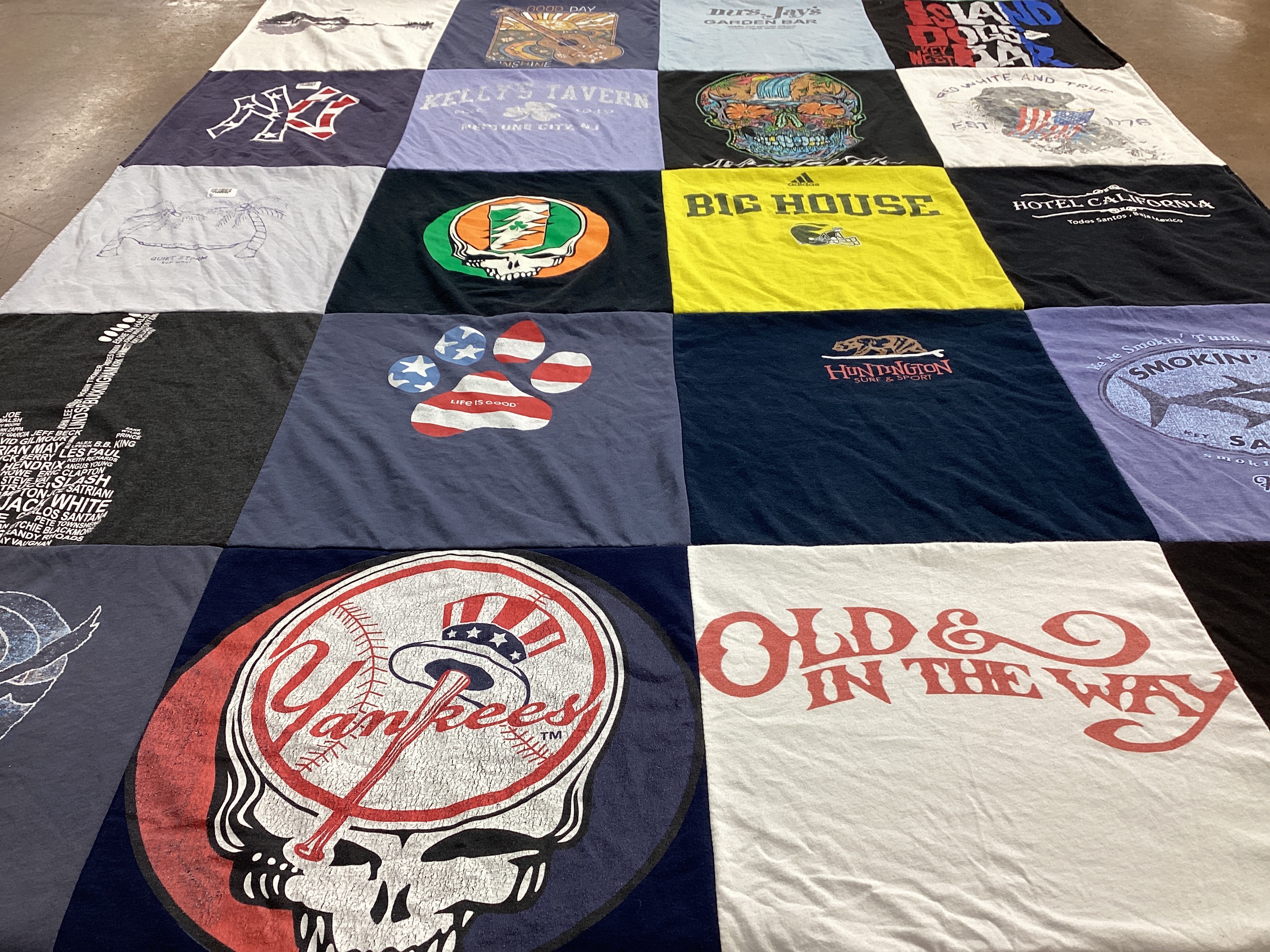 T-shirt quilt featuring new york yankees by Jamie from NJ