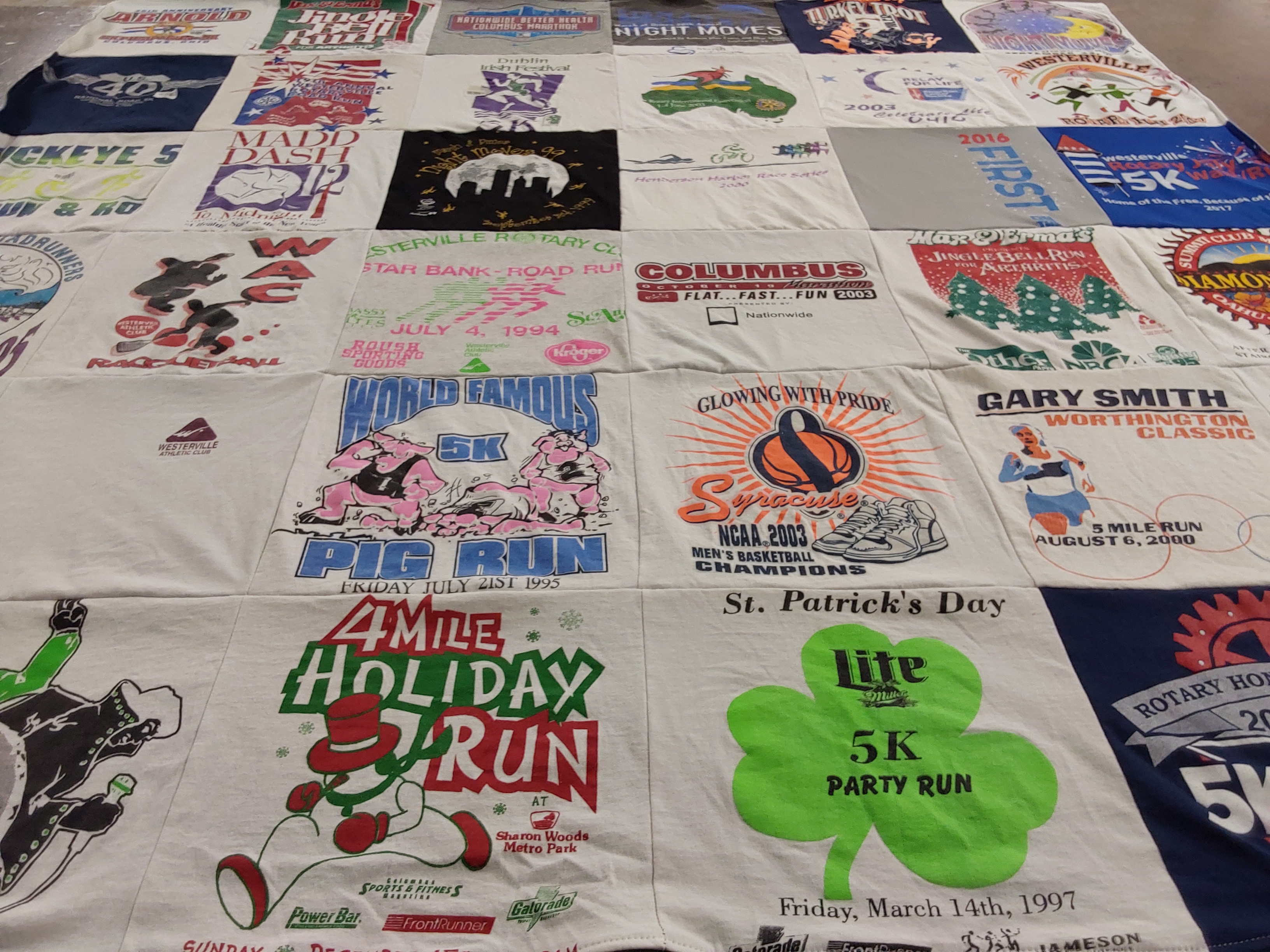 T-shirt quilt from syracuse university by Carol from OH