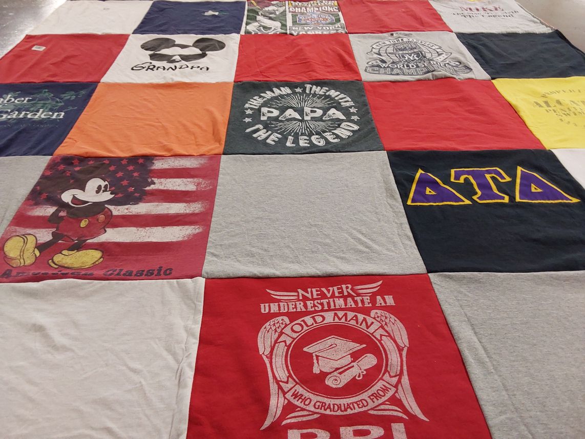 T-shirt quilt from old dominion university by Marie from NY