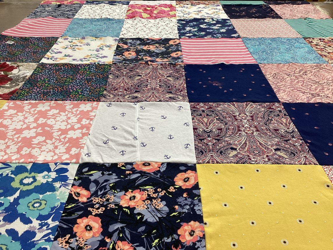 T-shirt quilt with sewing, crafting themes by Amanda from MD