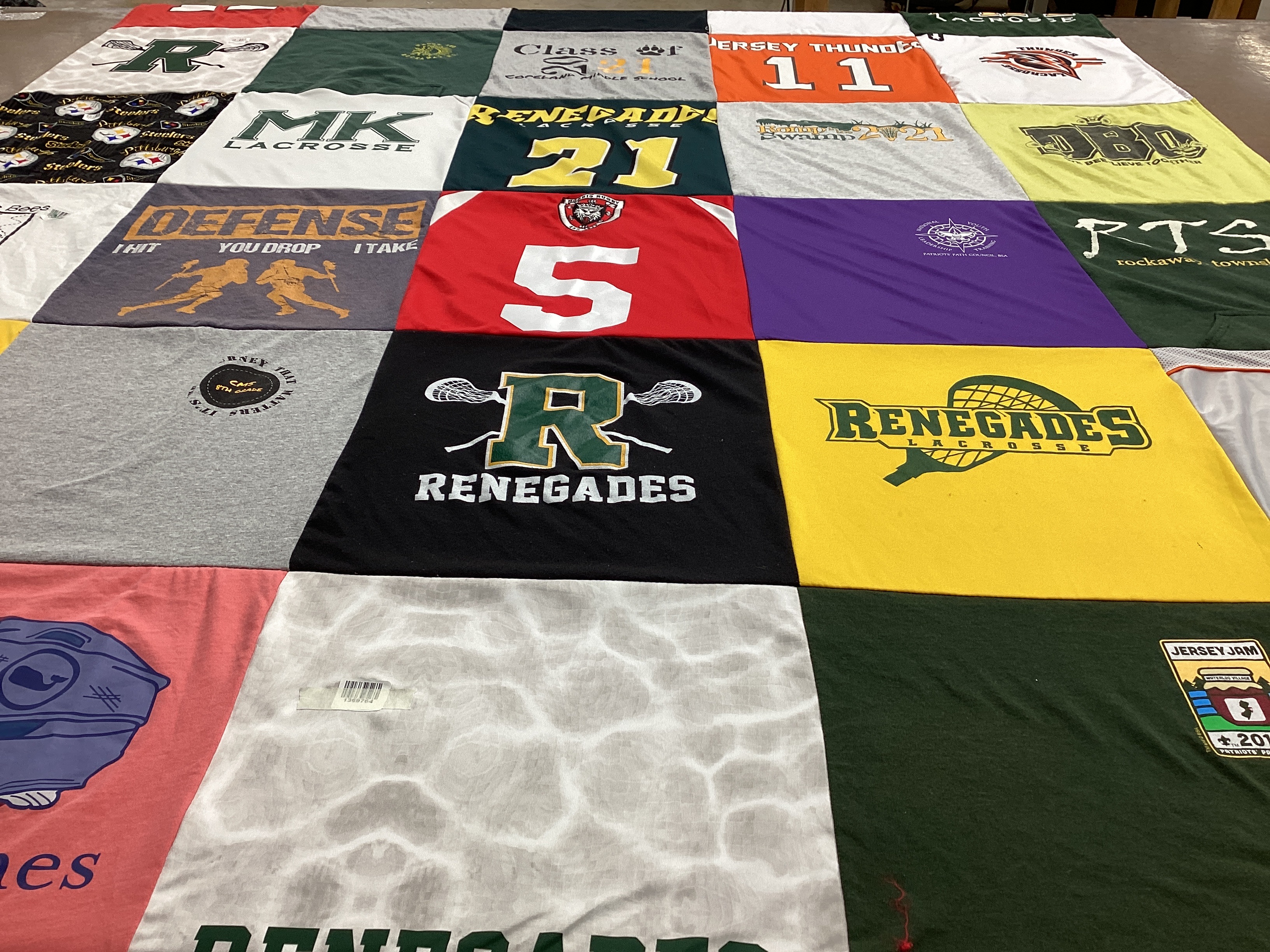 T-shirt quilt featuring renegades lacrosse by Nathalie from NJ
