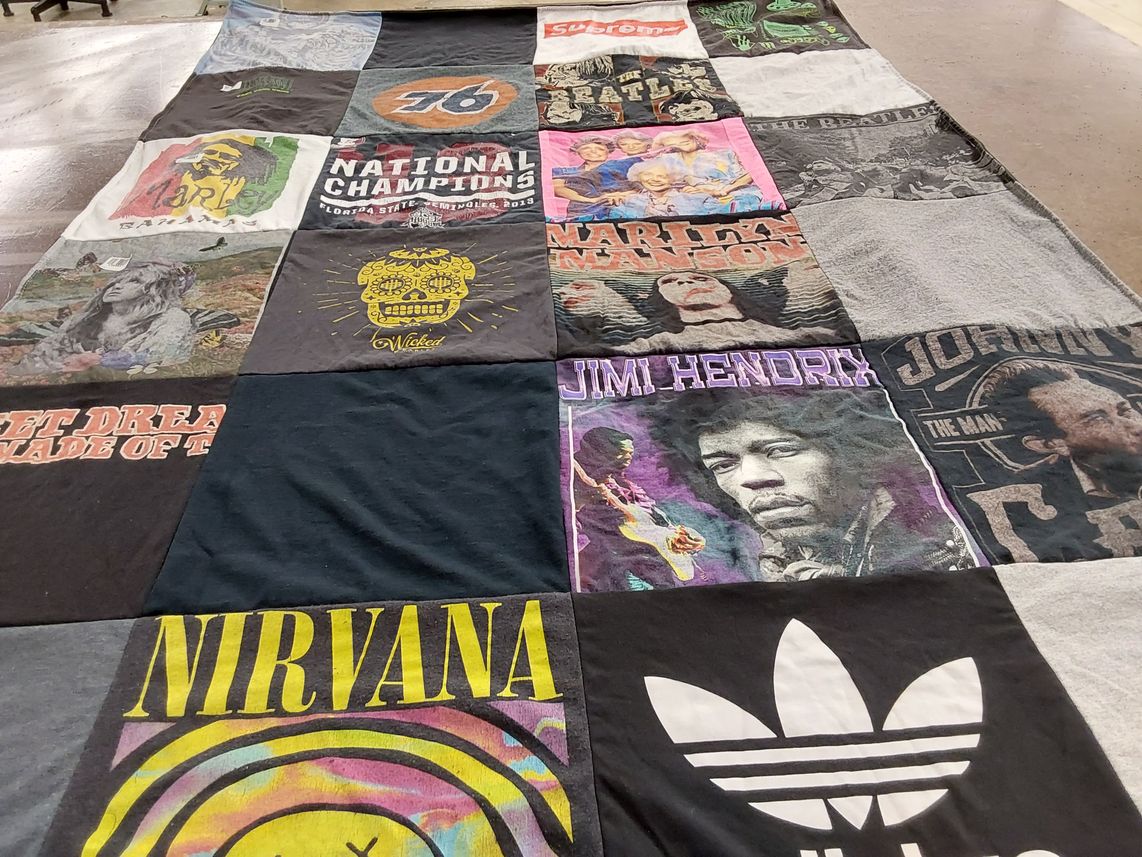 T-shirt quilt from florida state university by Nathan from FL