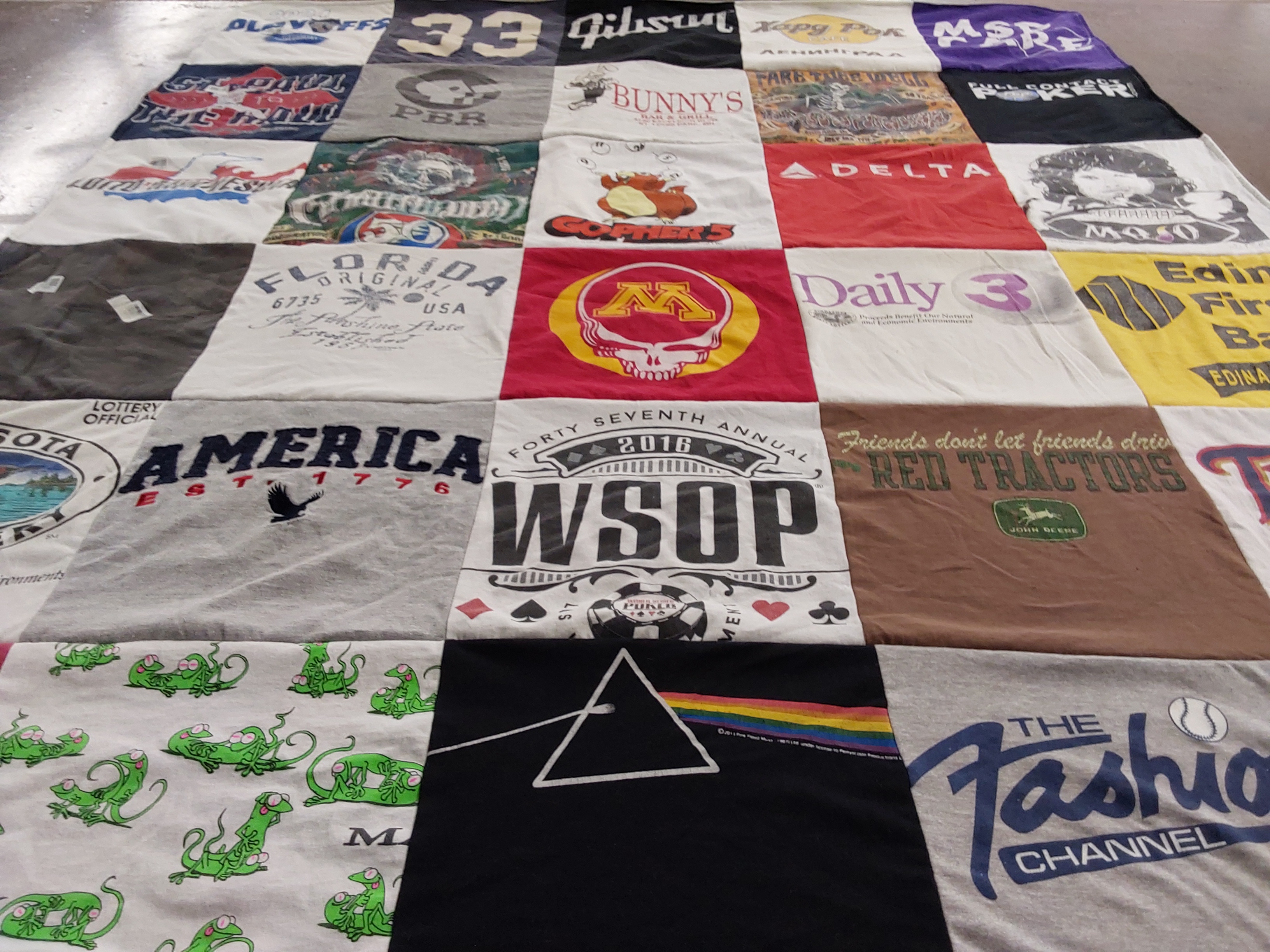 T-shirt quilt featuring university of minnesota by Kurt from MN