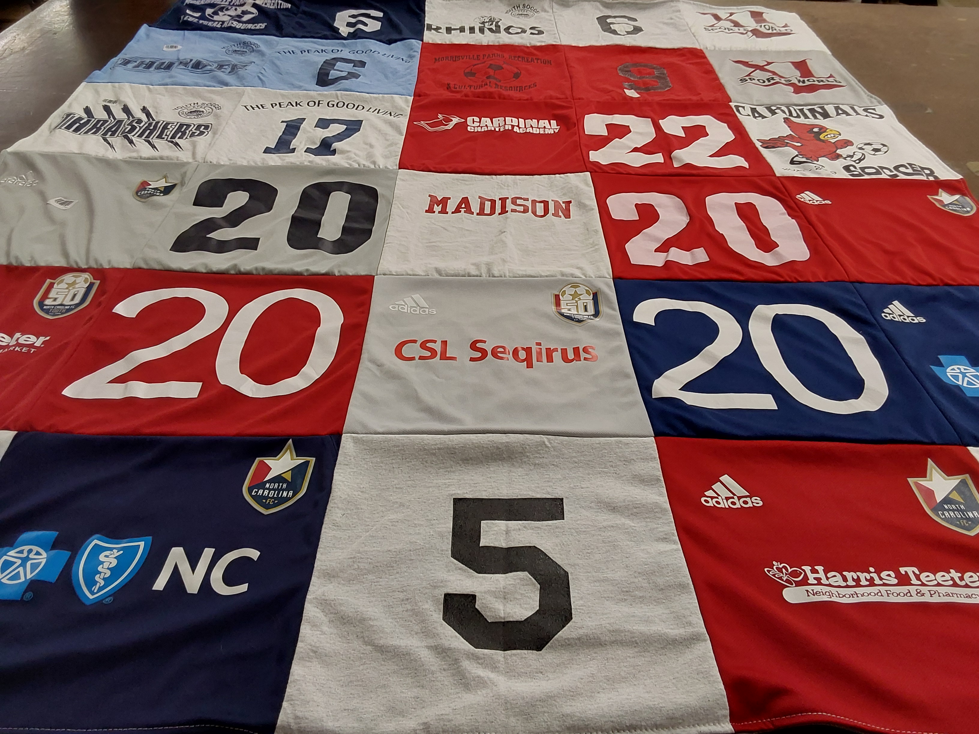 T-shirt quilt from madison academy by Michelle from NC