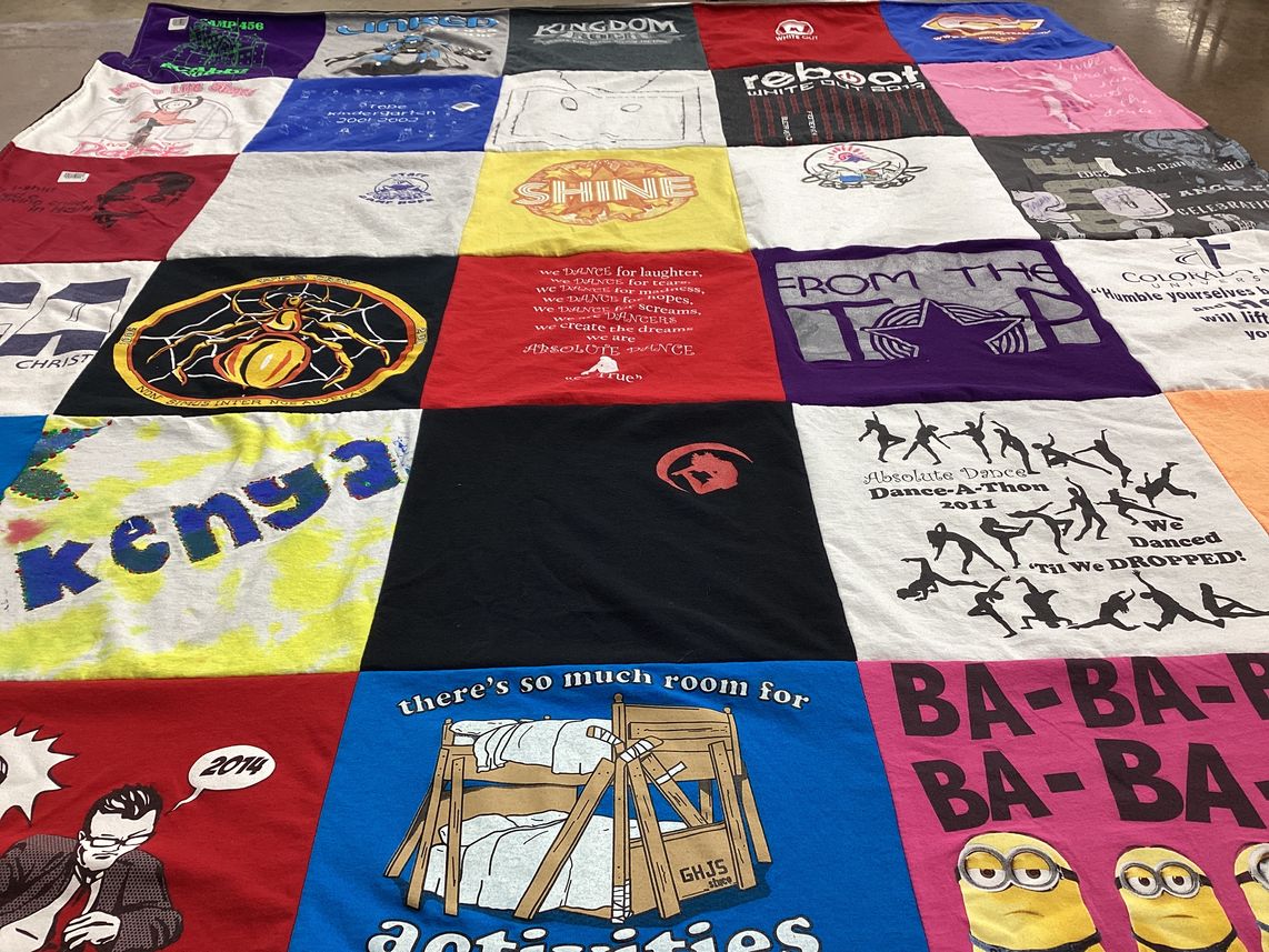 T-shirt quilt from ghs by Laurie from CO