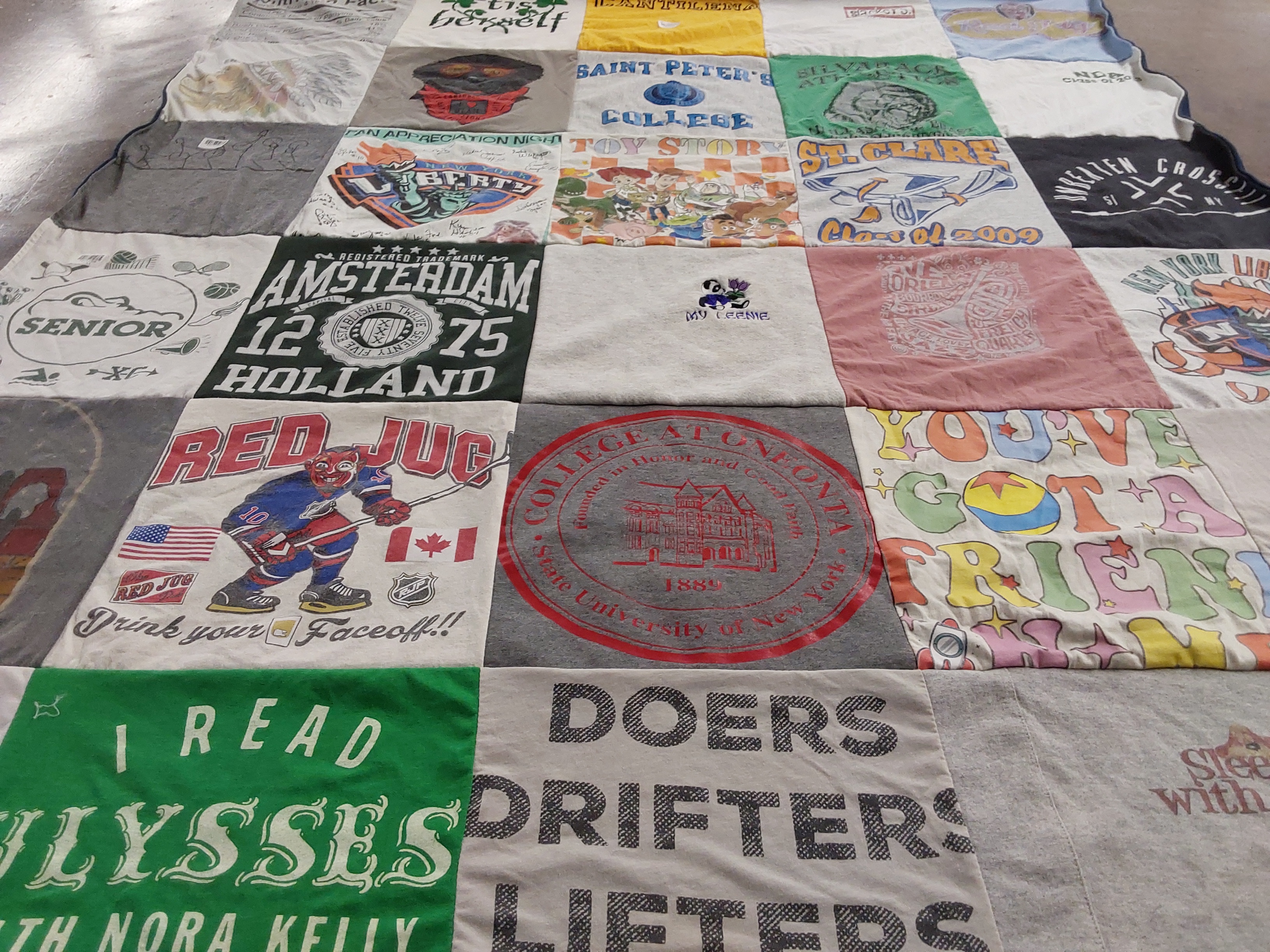 T-shirt quilt featuring nhl by gerri from NY