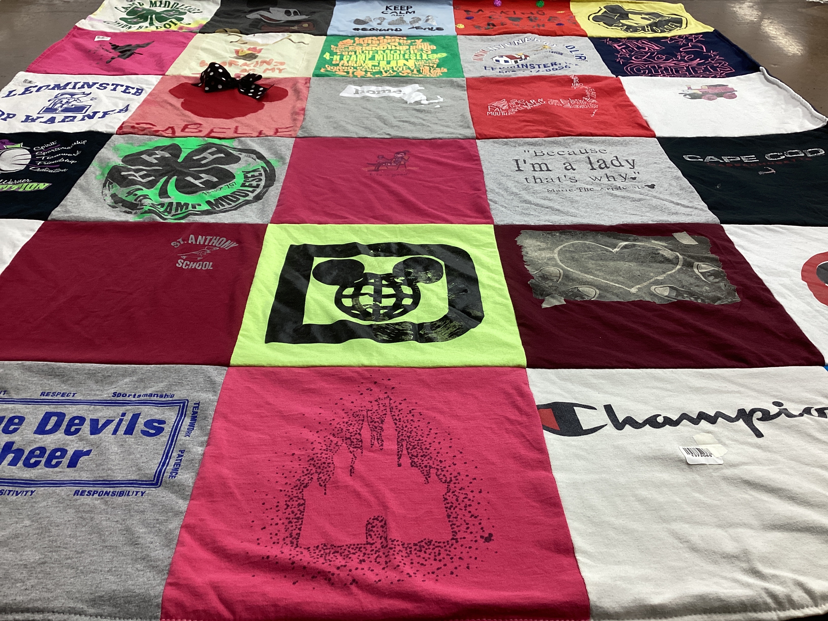 T-shirt quilt from st. anthony school by katie from MA