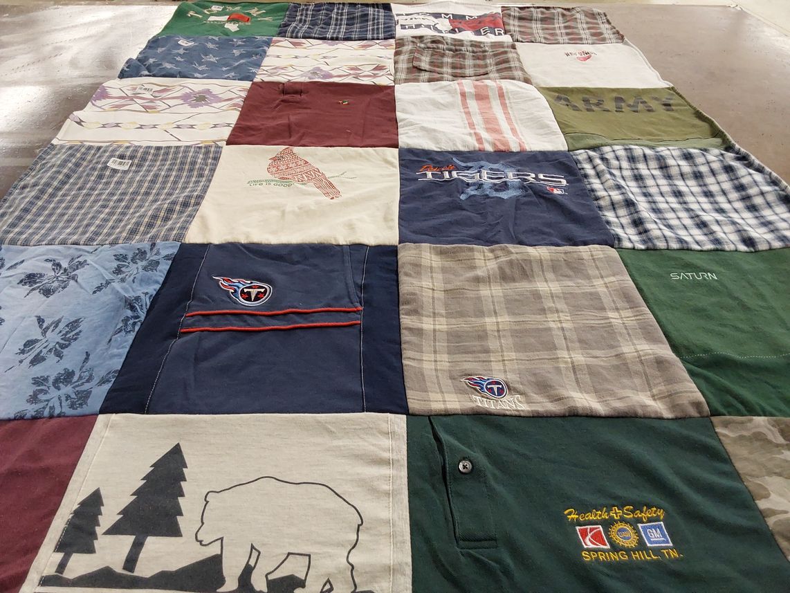 T-shirt quilt featuring tennessee titans by Susan from MI