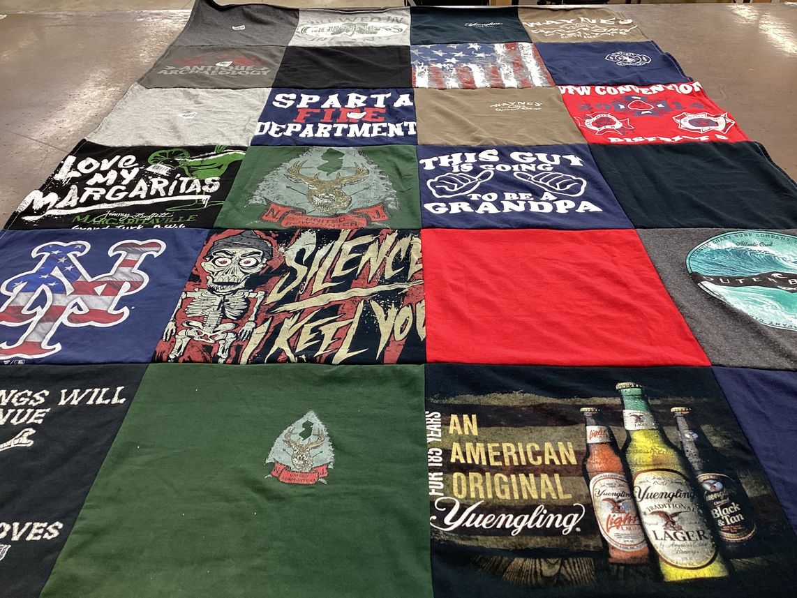 T-shirt quilt featuring northern high school by Linda from NJ