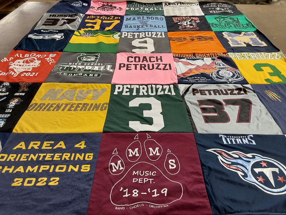T-shirt quilt featuring tennessee titans by Karen from NJ