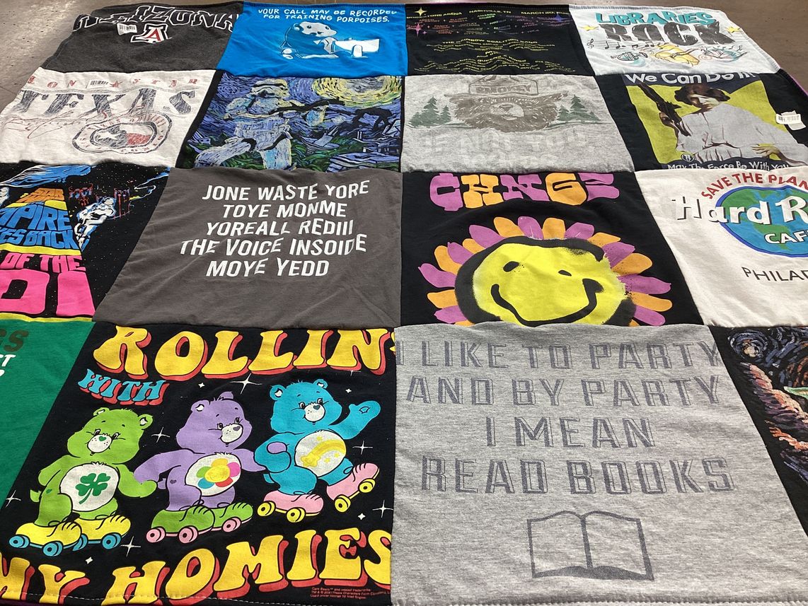 T-shirt quilt from university of texas at austin by Cecyl from TN
