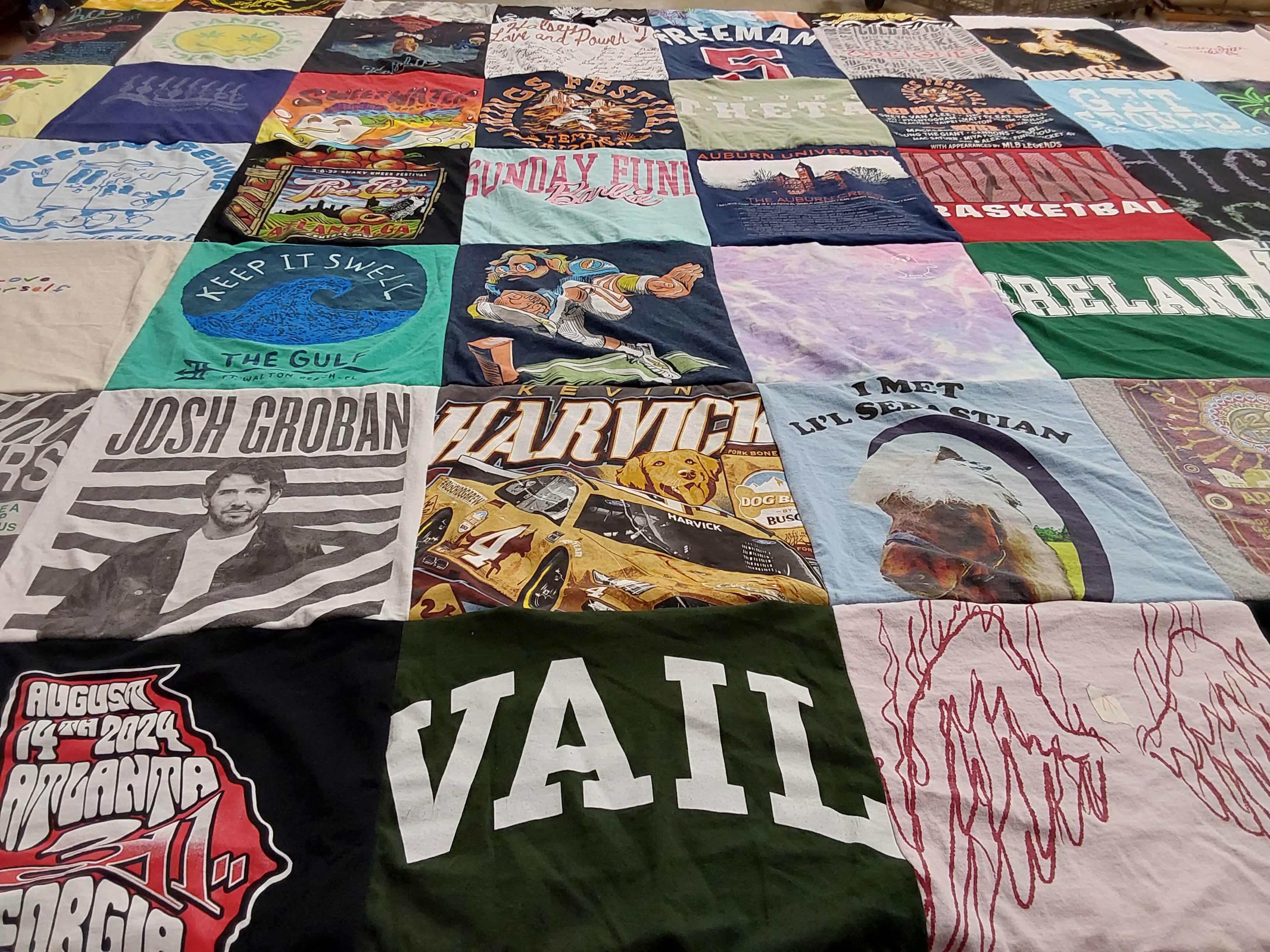 T-shirt quilt featuring kevin harvick racing team by Hayley from GA