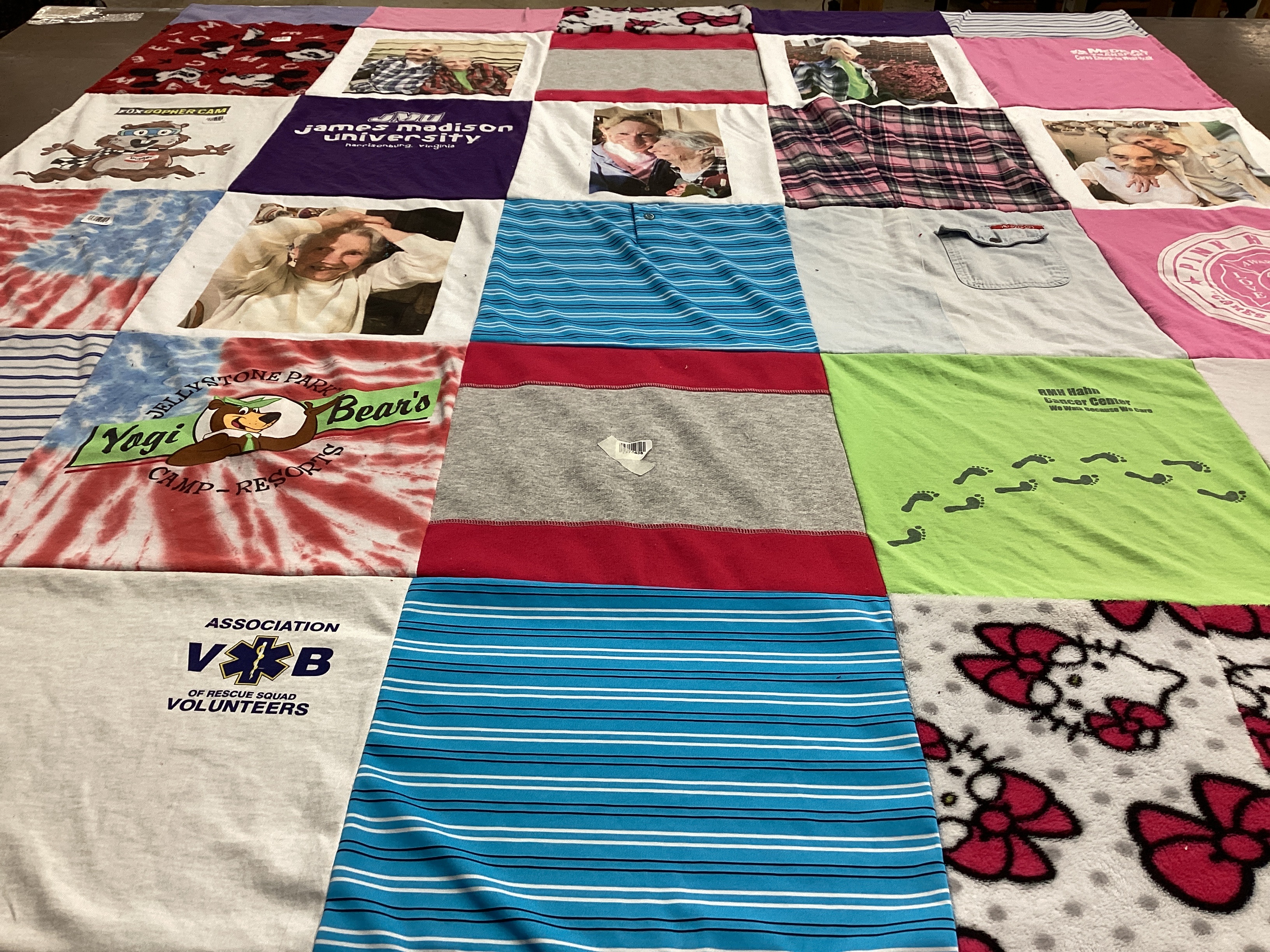 T-shirt quilt from james madison university by Karen from VA