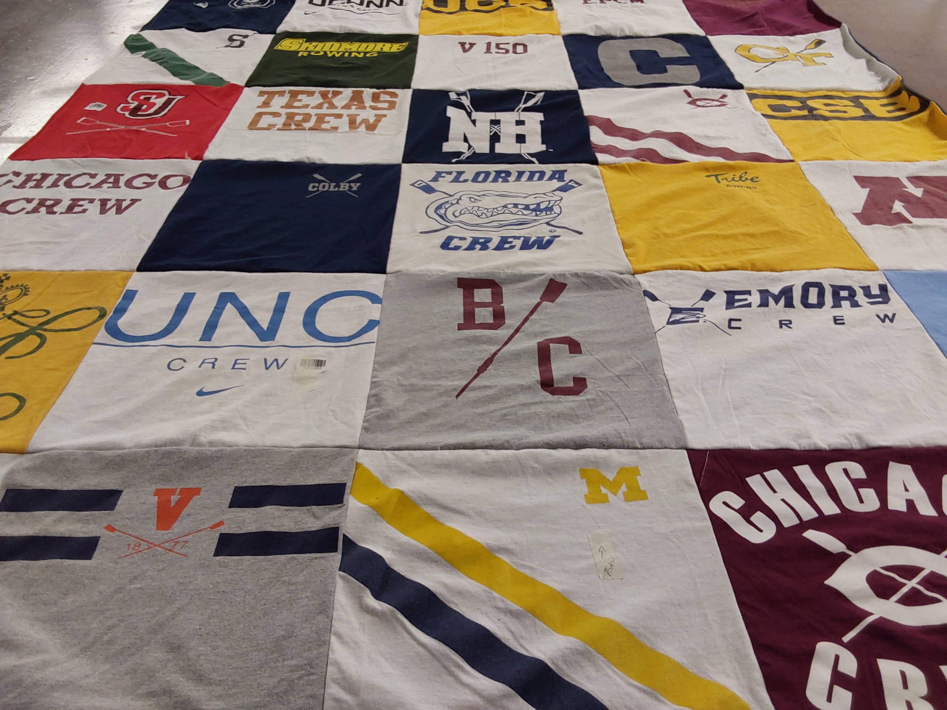 T-shirt quilt featuring chicago crew, florida crew by Jill from CO