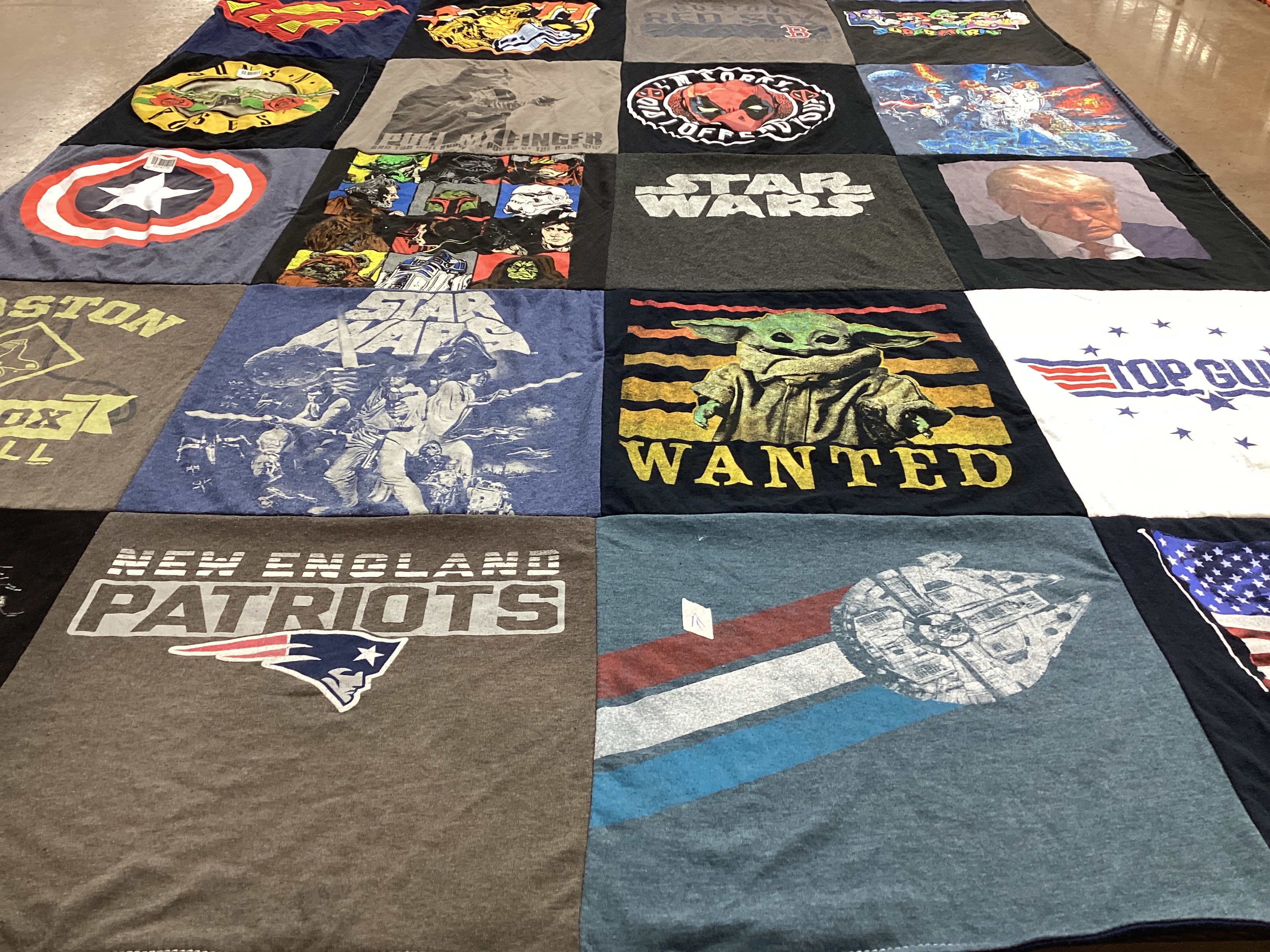 T-shirt quilt featuring new england patriots by James from RI