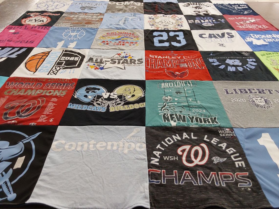 T-shirt quilt featuring washington nationals by Cristen from VA