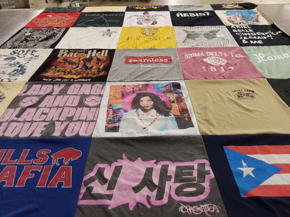 T-shirt quilt featuring buffalo bills by Sarah from NY