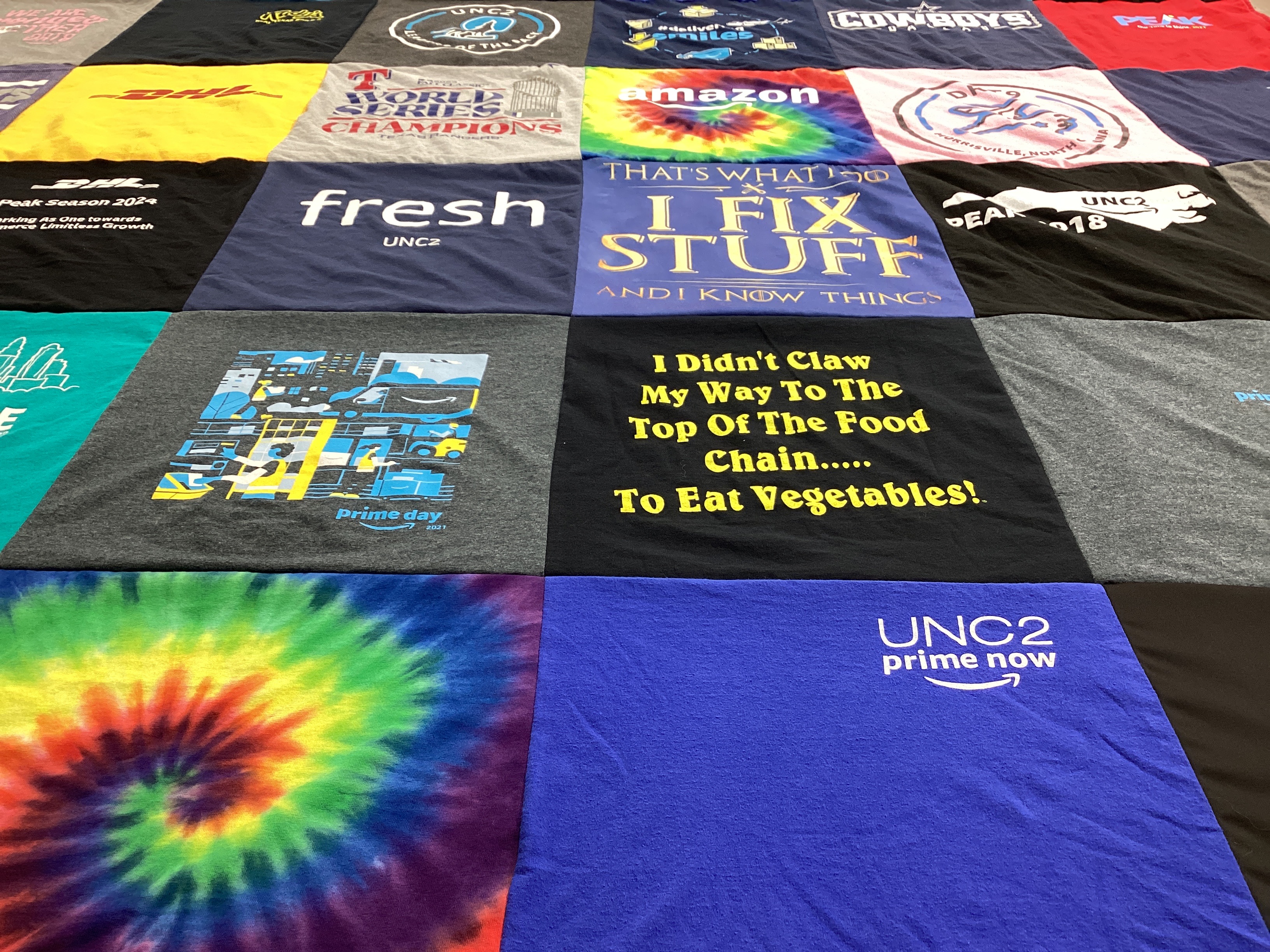 T-shirt quilt featuring cowboys by Jeff from NC