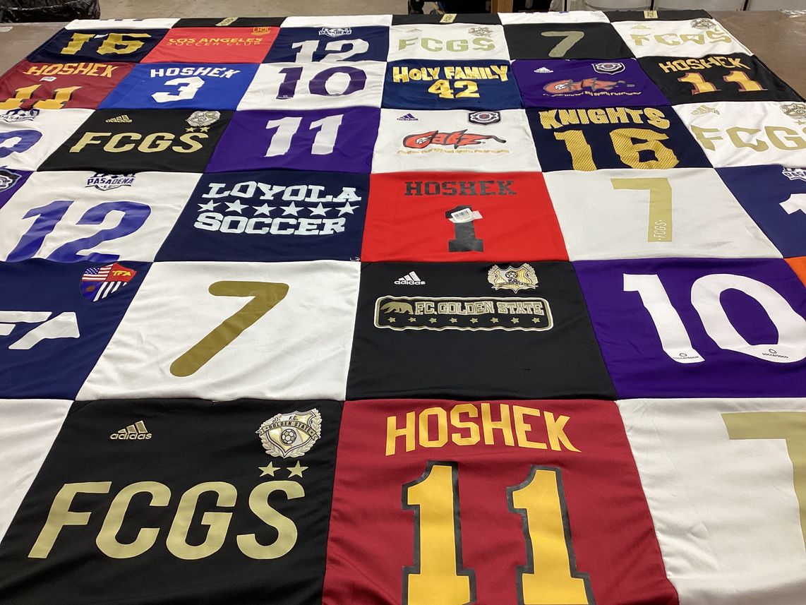 T-shirt quilt featuring fc golden state by Jackie from CA