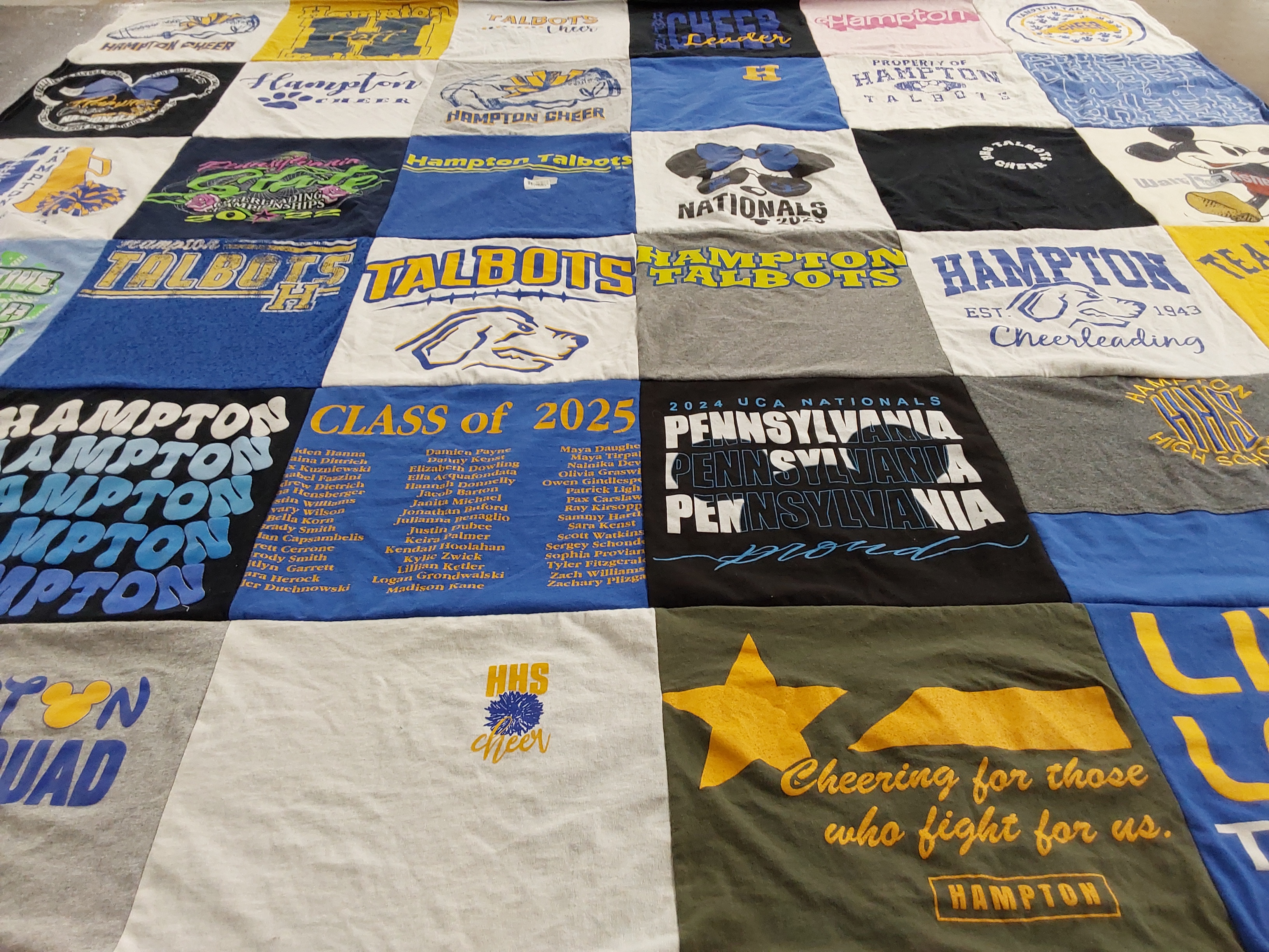 T-shirt quilt featuring hampton talbots by Alison from PA