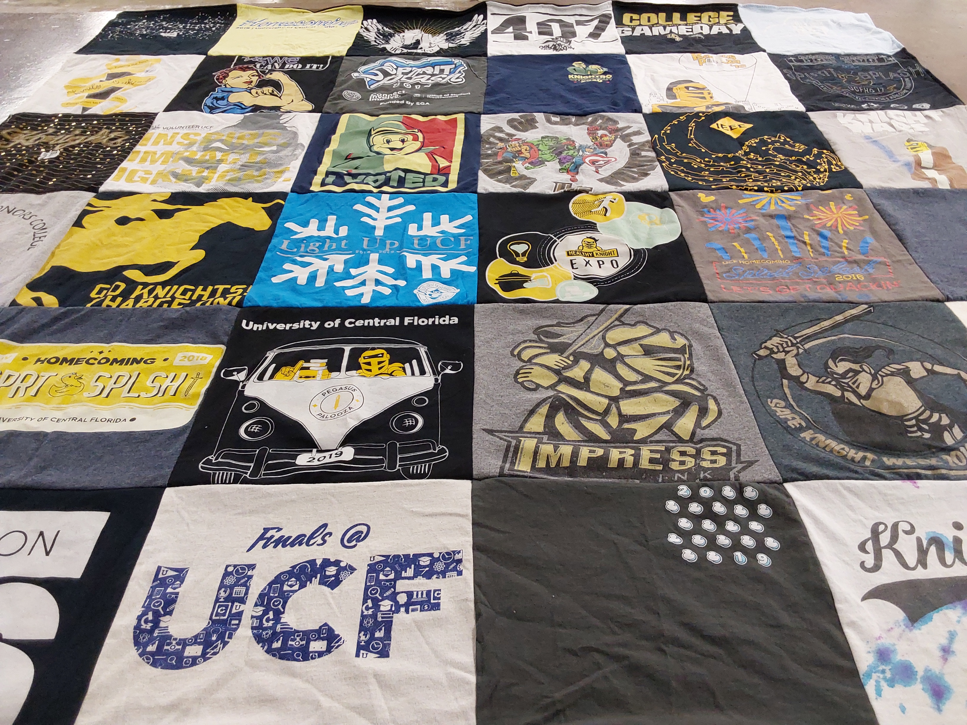 T-shirt quilt featuring knights by Lindsey from FL