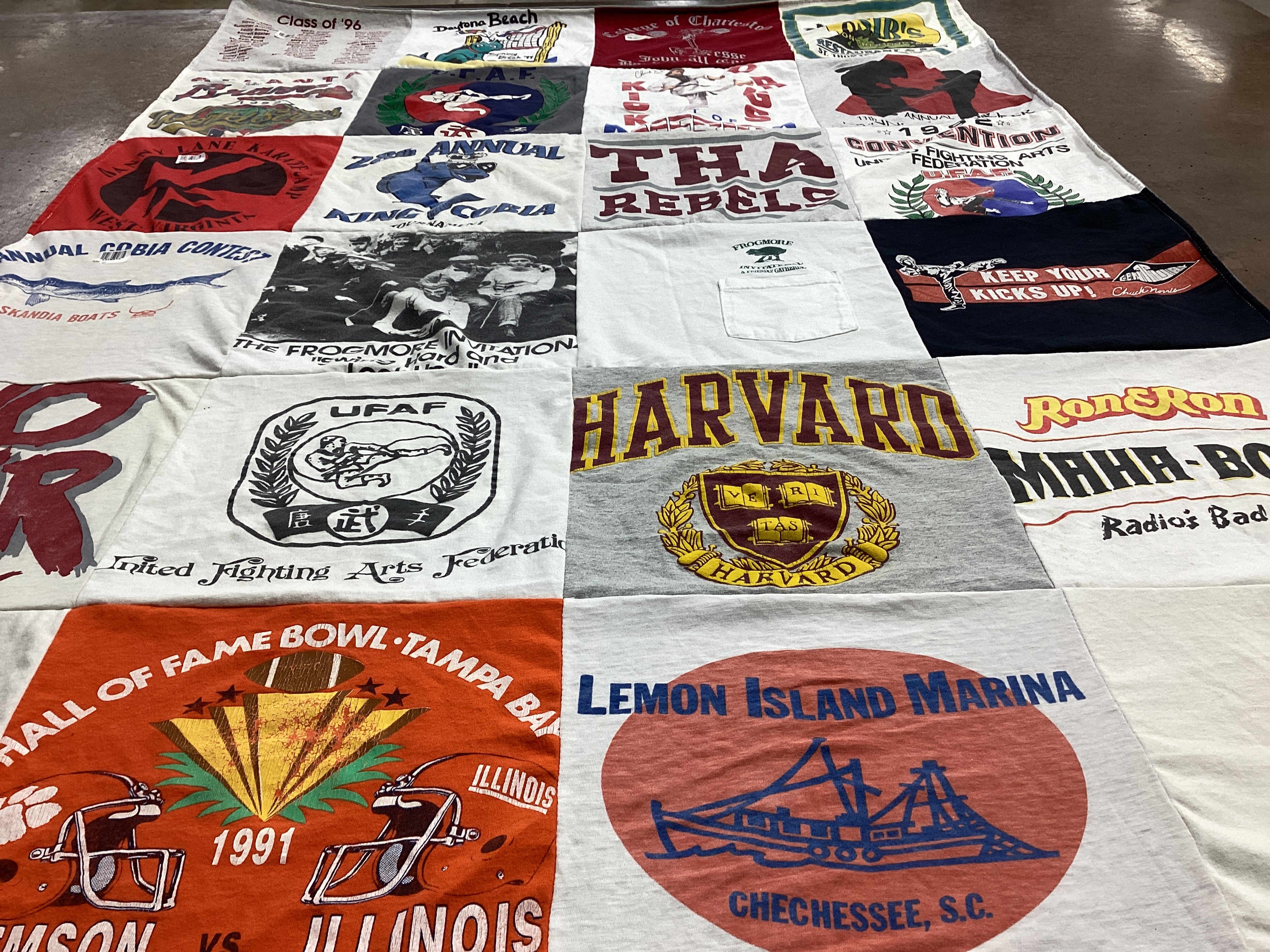 T-shirt quilt featuring illinois fighting illini by Marie from SC