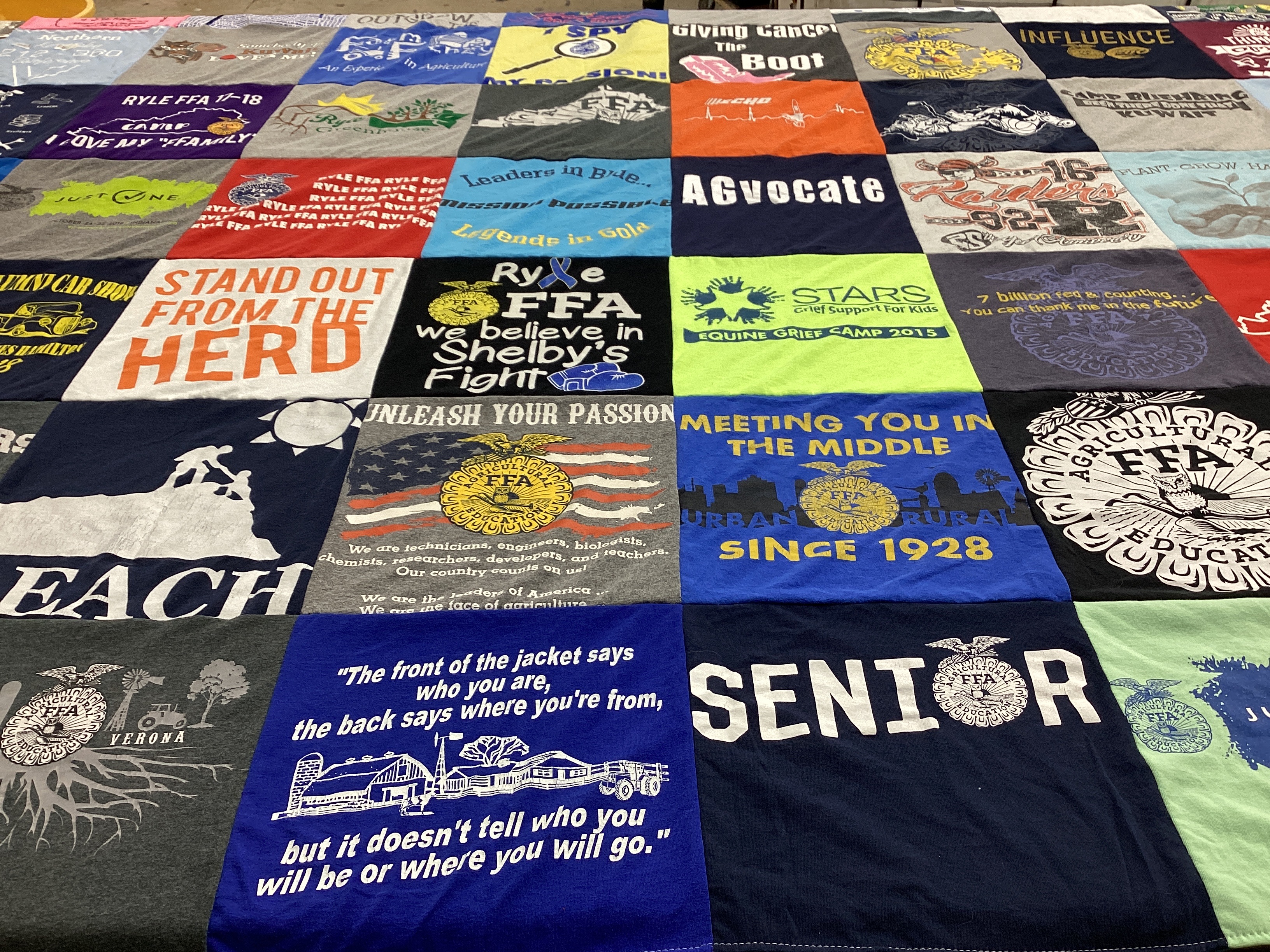T-shirt quilt from ryle high school by Margaret from KY
