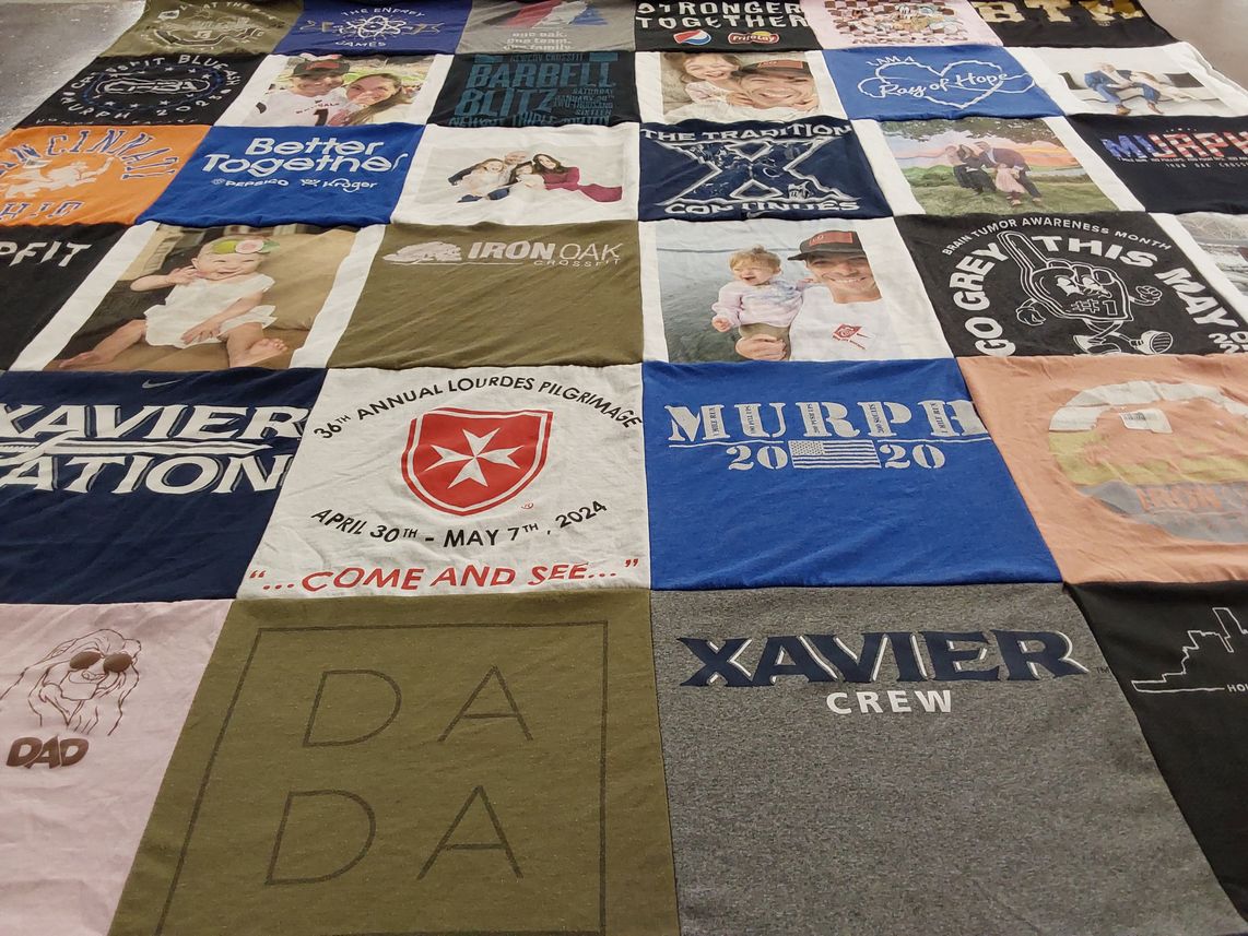 T-shirt quilt featuring xavier crew by Nick from OH