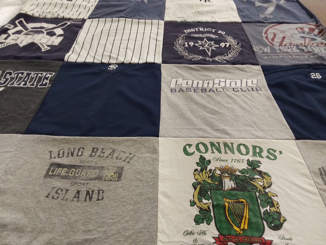 T-shirt quilt from pennsylvania state university by Chris from PA