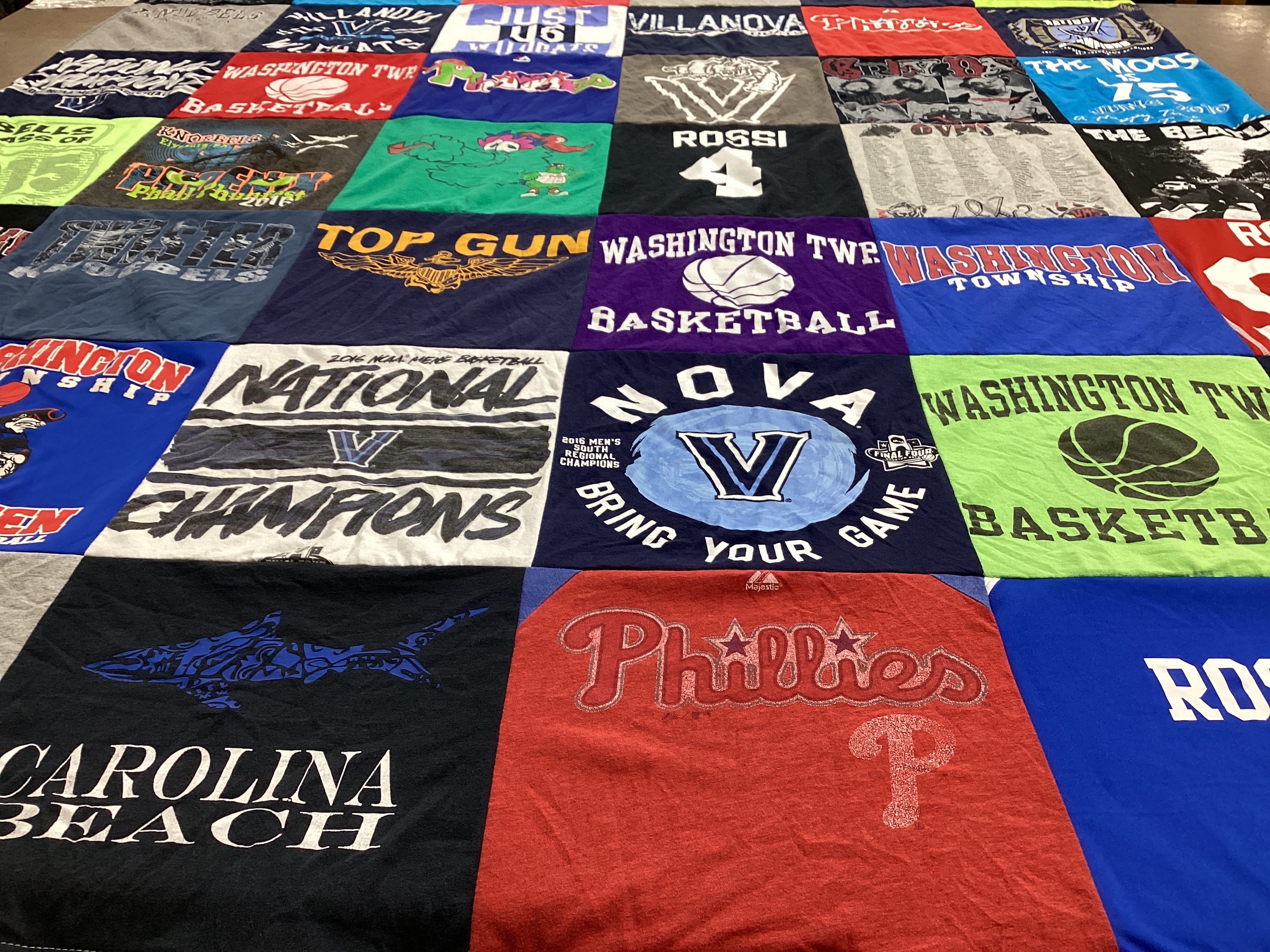 T-shirt quilt featuring washington township basketball by Joelle from NJ