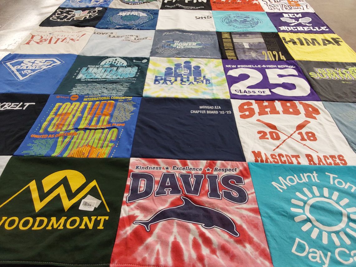 T-shirt quilt from new rochelle high school by Marc from NY