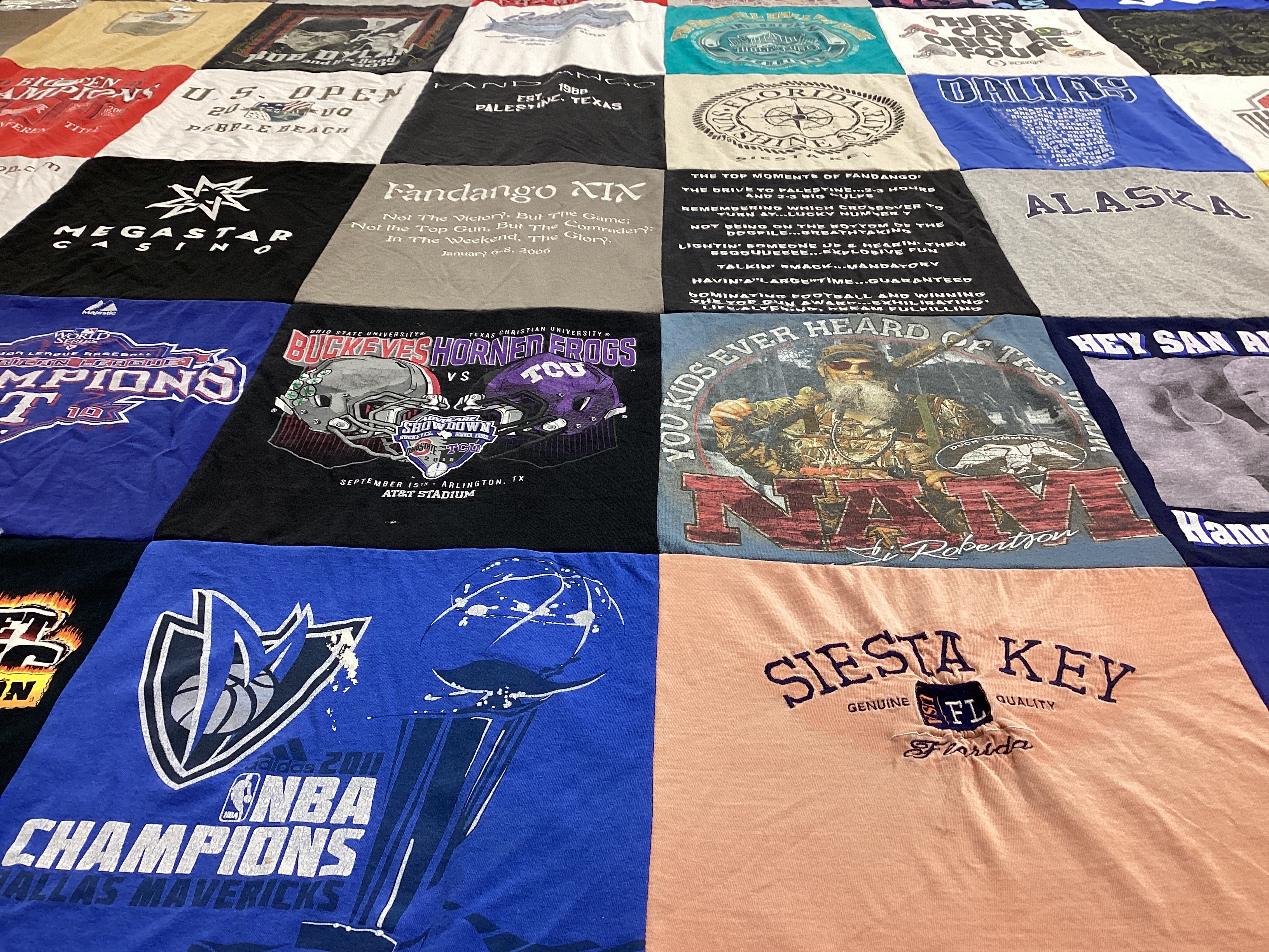T-shirt quilt featuring dallas mavericks by Victoria from TX