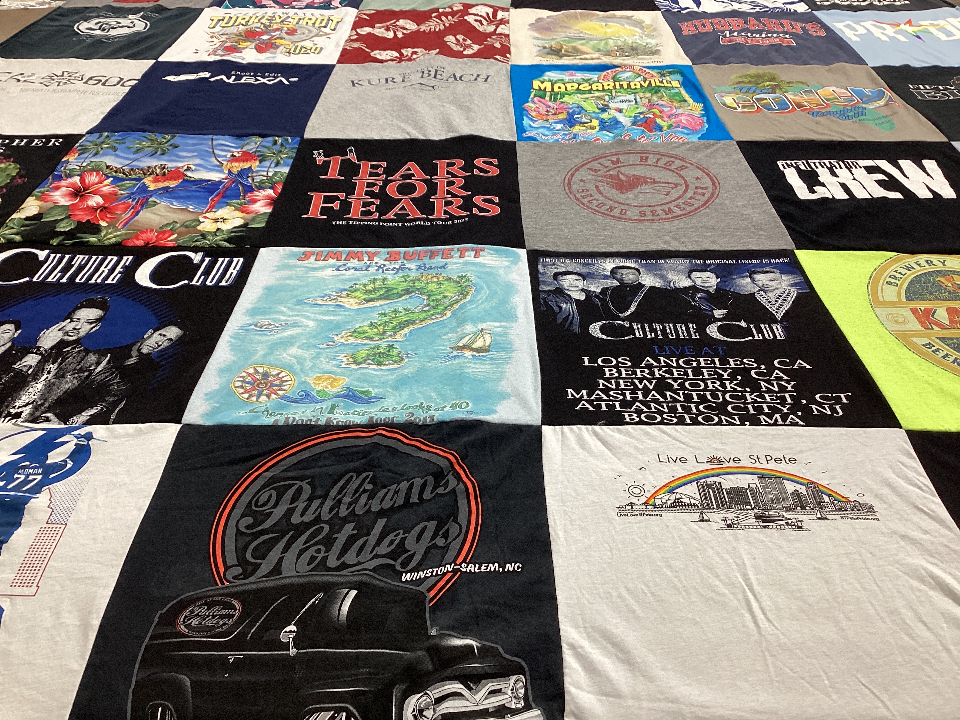T-shirt quilt from sound seminar high school by Michael from FL
