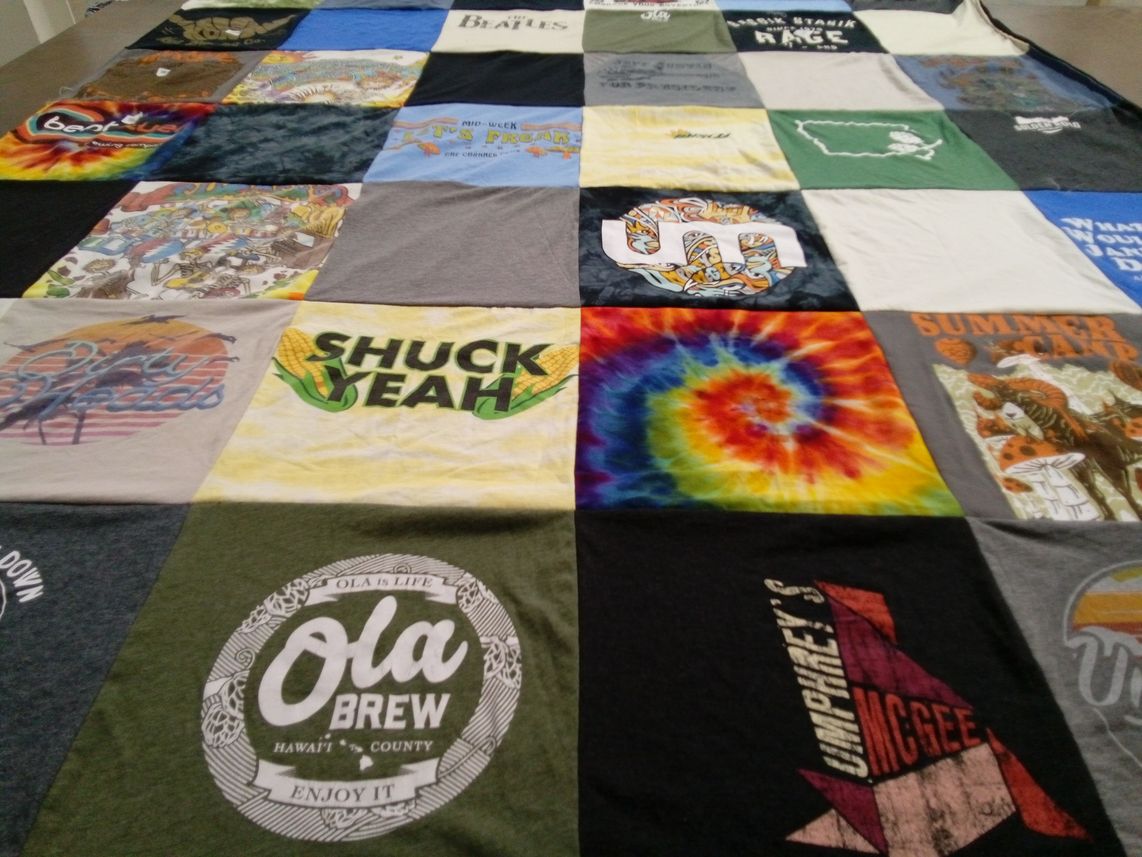 T-shirt quilt by Erika from CA