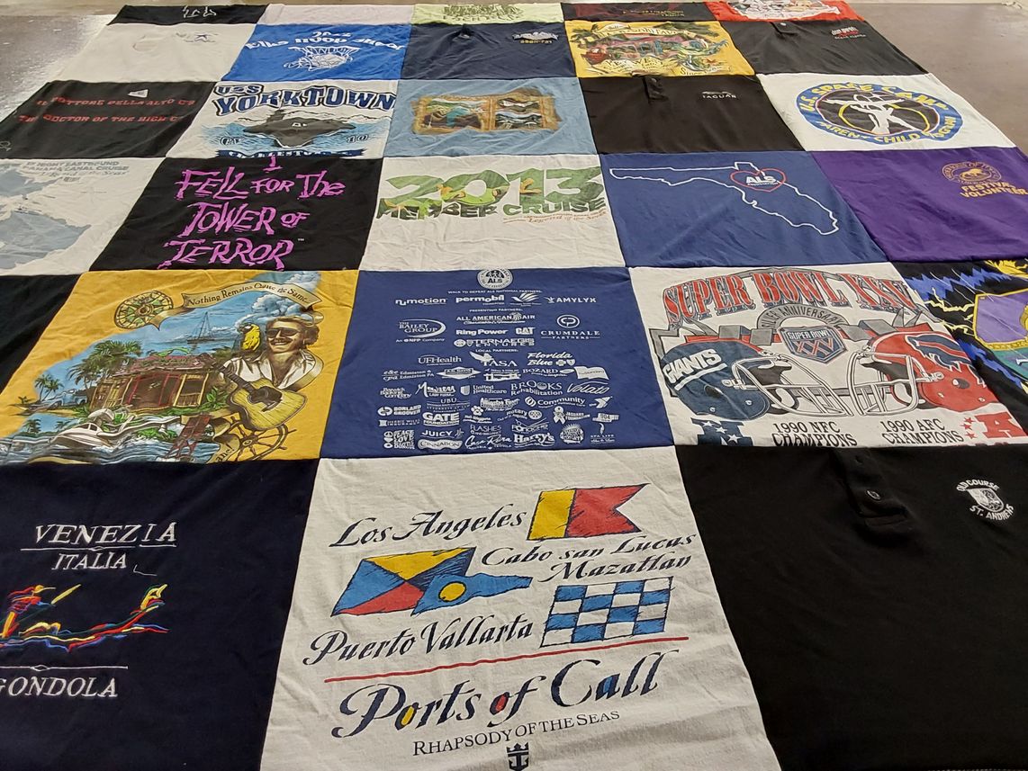 T-shirt quilt featuring new york giants by Joan from FL