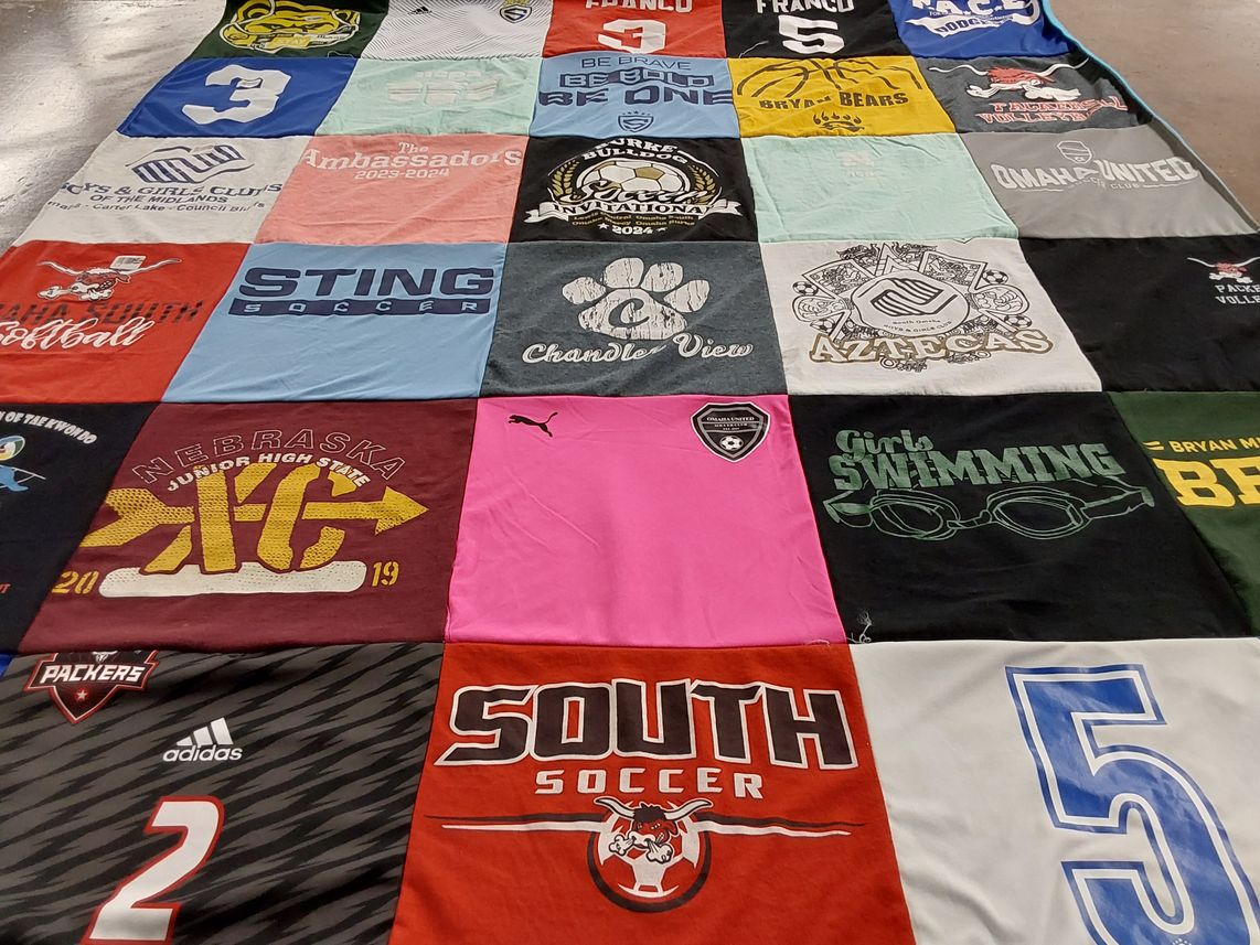 T-shirt quilt featuring bryan bears by Iveth from NE