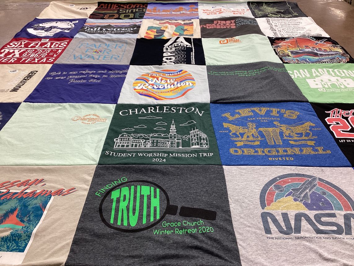 T-shirt quilt from charleston university by Ashley from TX