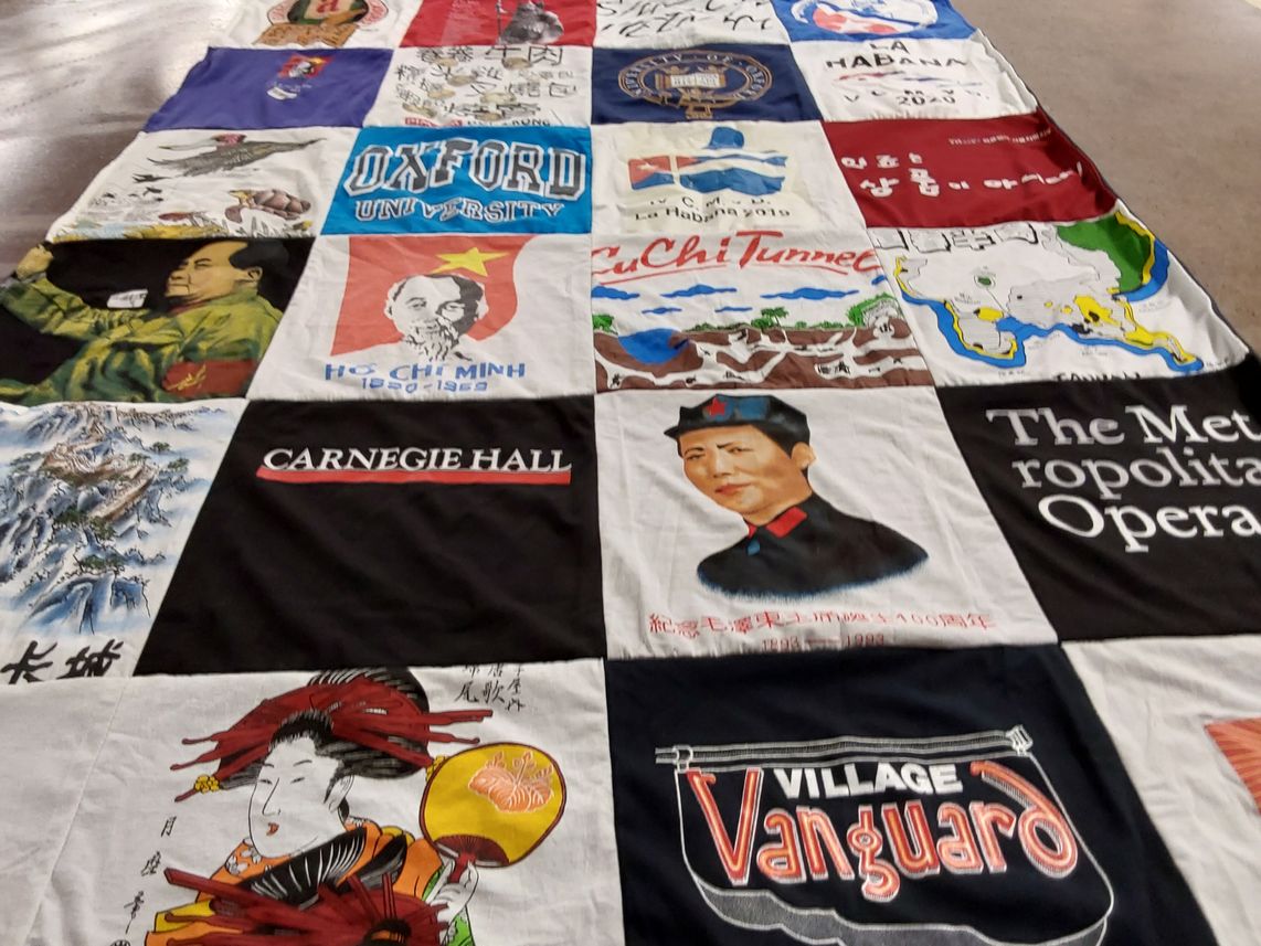T-shirt quilt from oxford university by Carena from MB