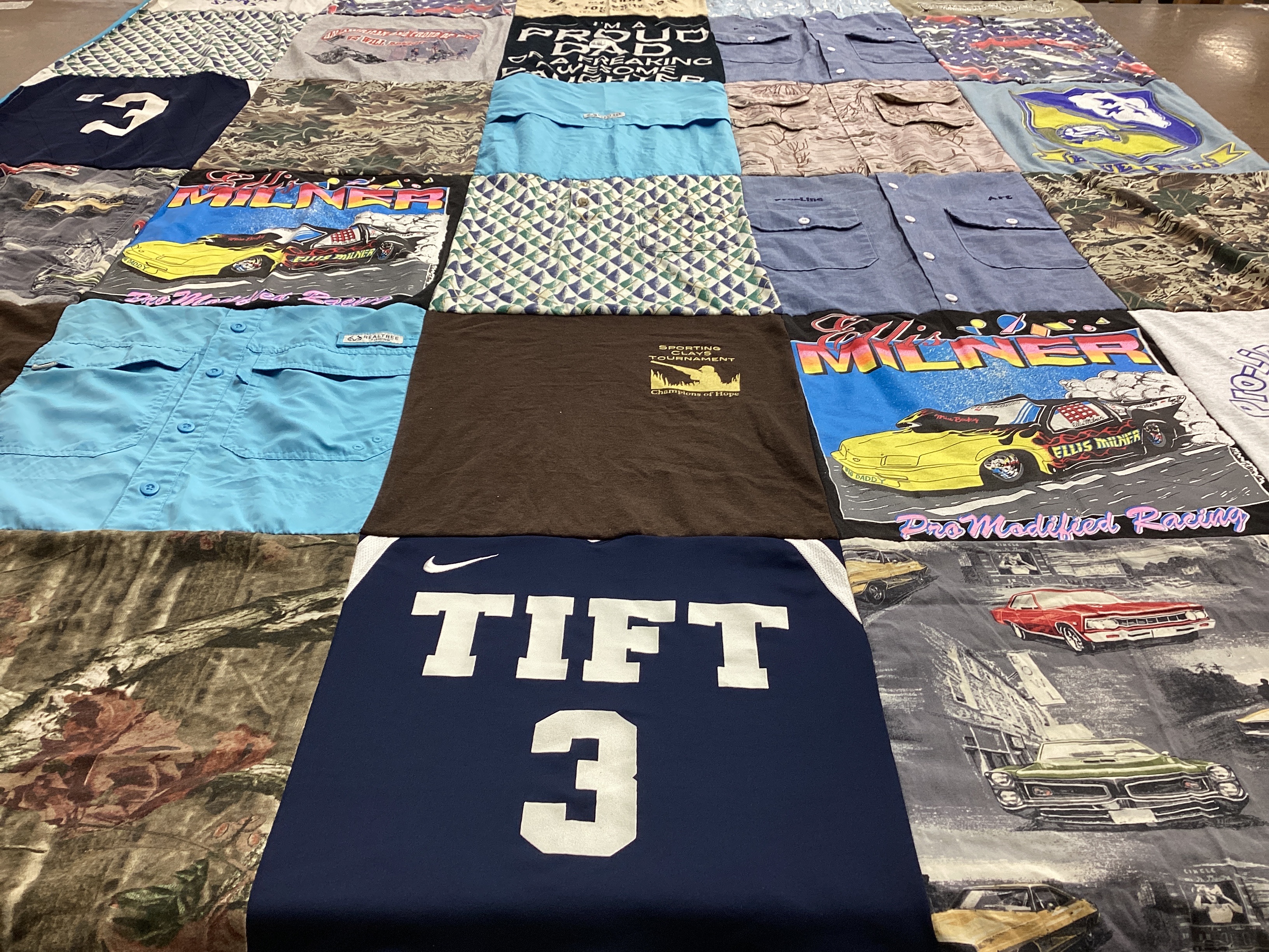 T-shirt quilt from tift university by Gennie from GA