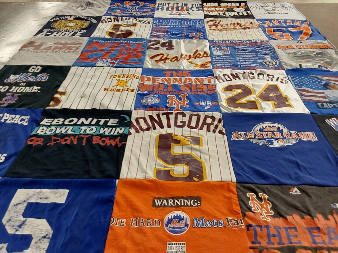 T-shirt quilt featuring new york mets by michelle from NY