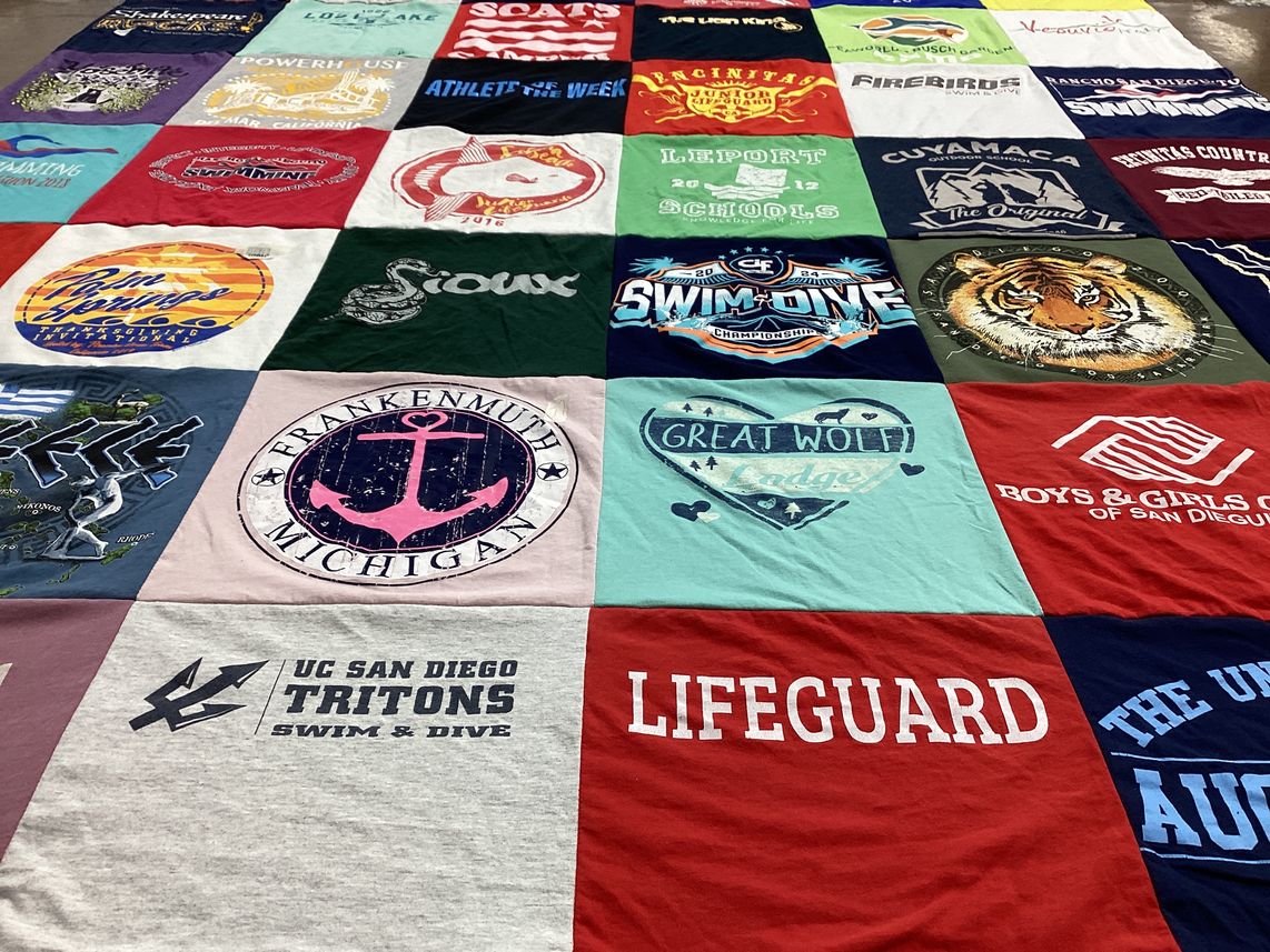 T-shirt quilt from university of california san diego by Jodi from CA
