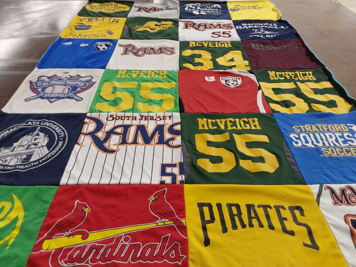 T-shirt quilt featuring stratford squires soccer, south jersey rams by katherine from NJ