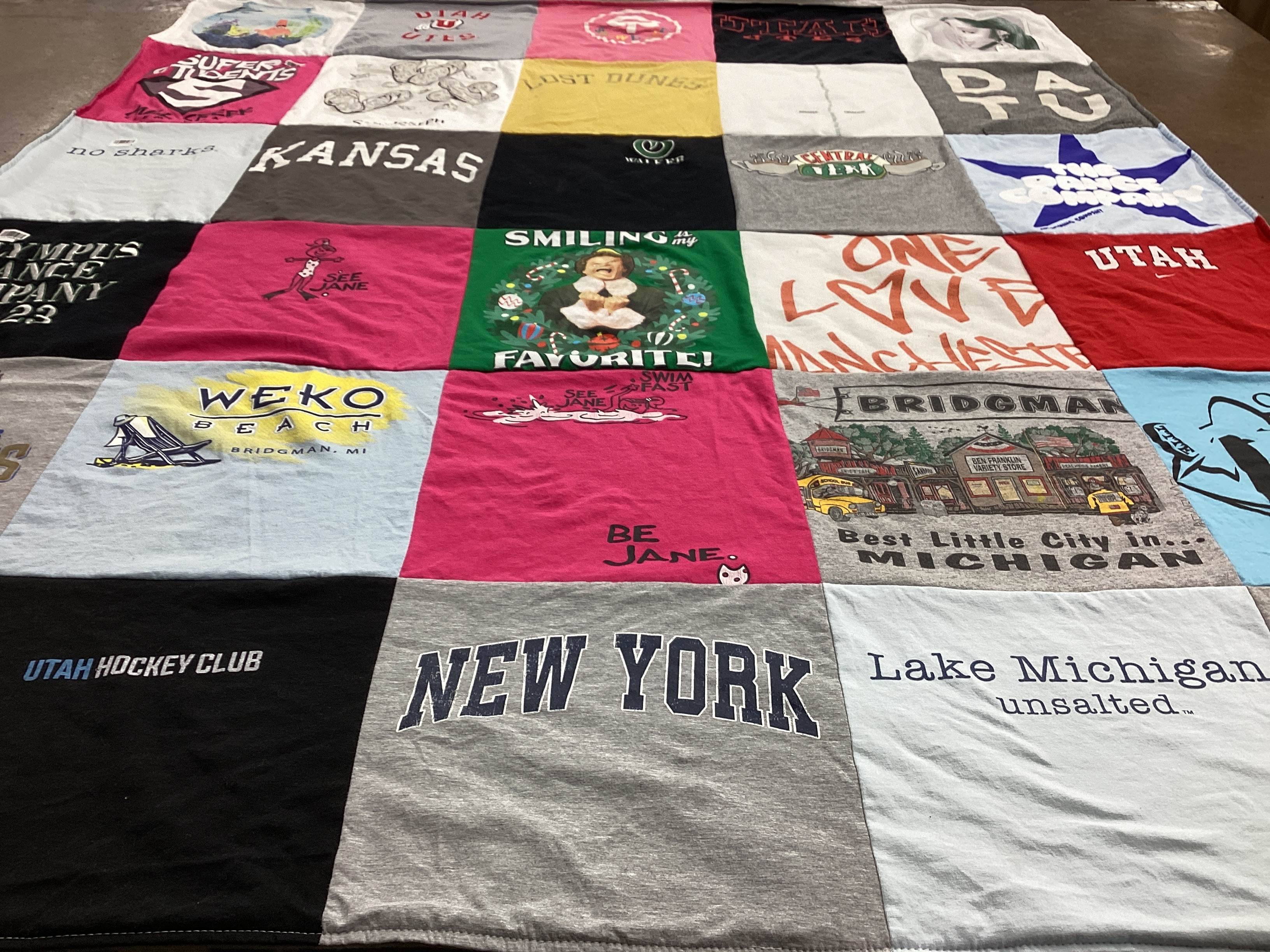 T-shirt quilt featuring utah hockey club by Nancy from UT