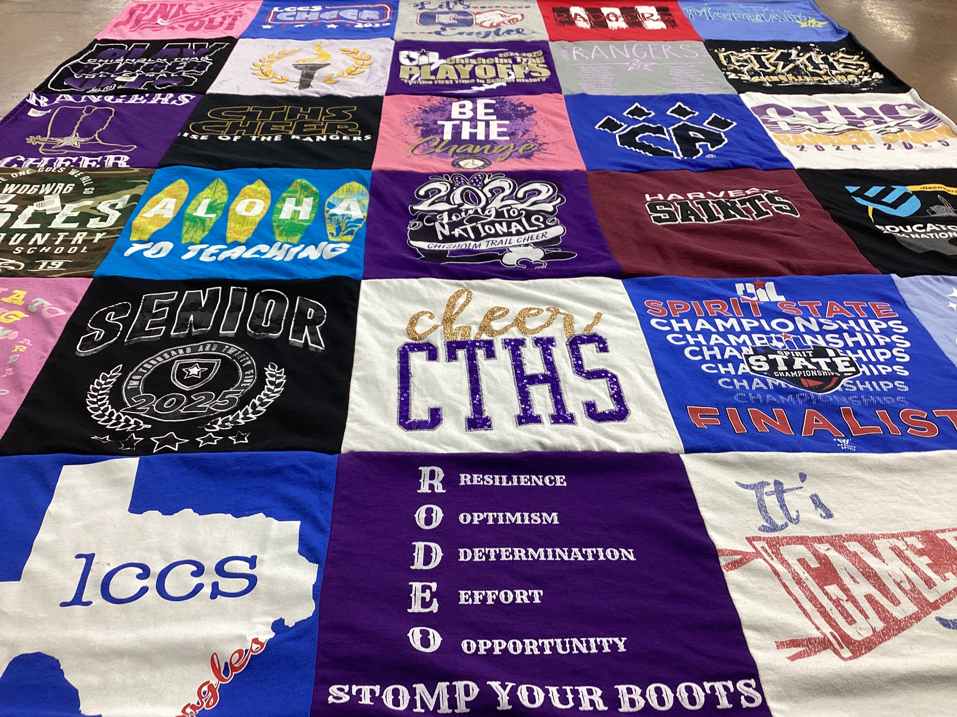 T-shirt quilt from cths, lccs by Melissa from TX