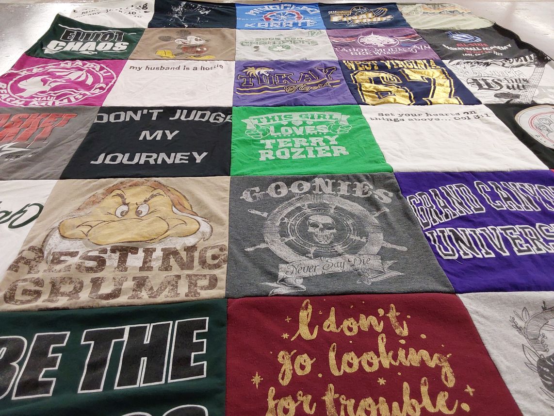 T-shirt quilt from grand canyon university by John from CA