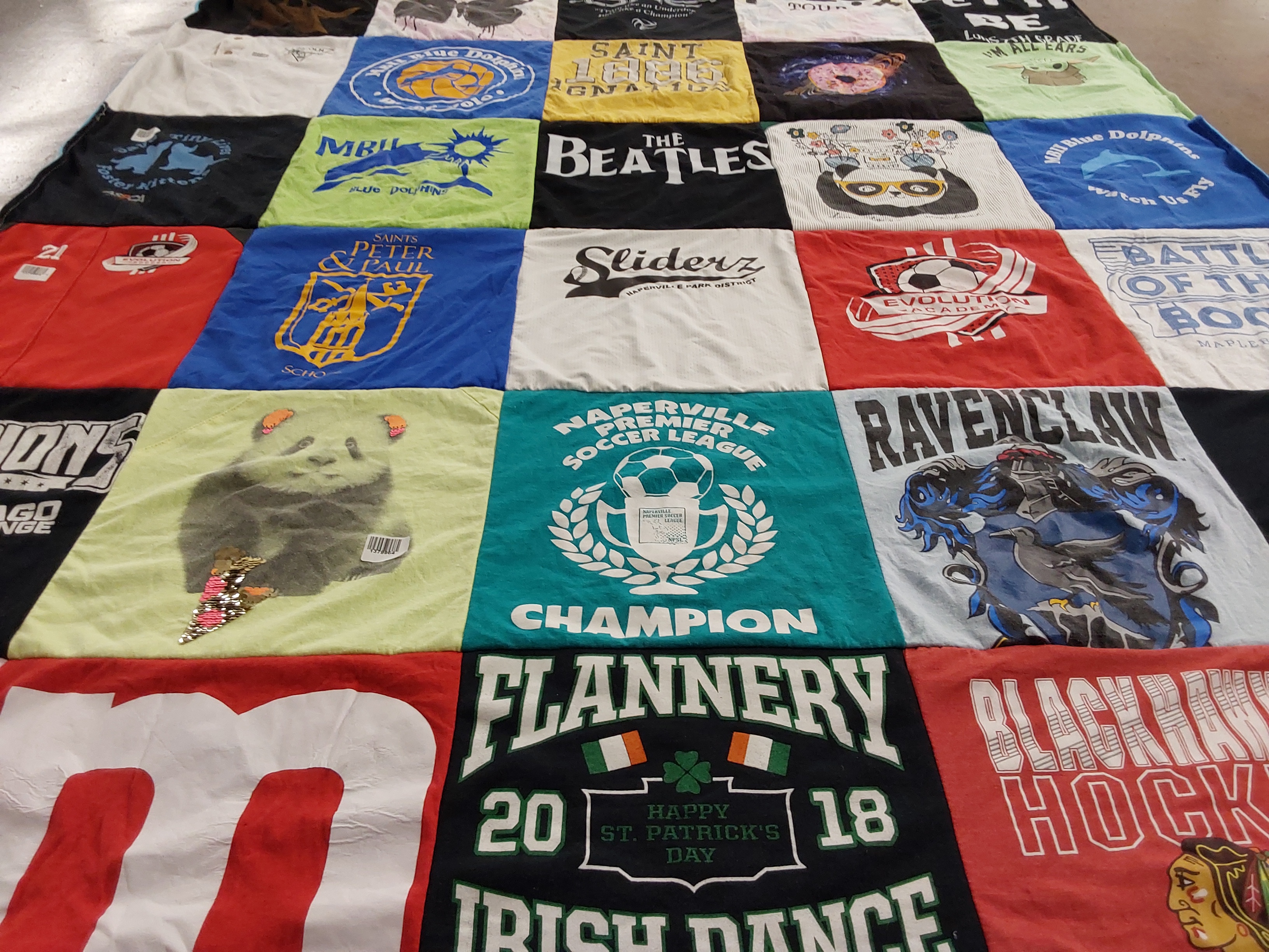 T-shirt quilt featuring ravensclaw by Courtney from IL