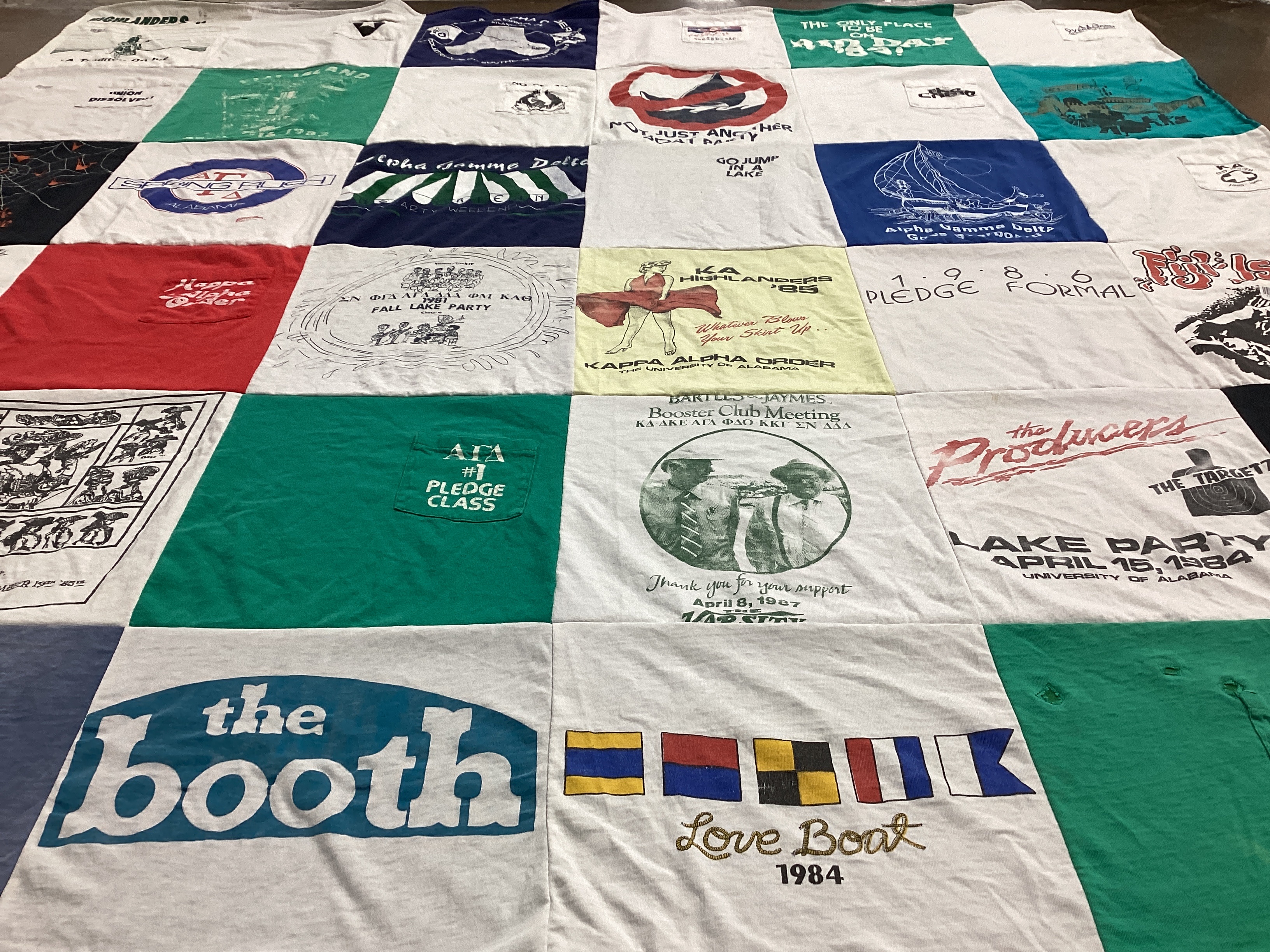 T-shirt quilt from university of alabama by Susan from TN